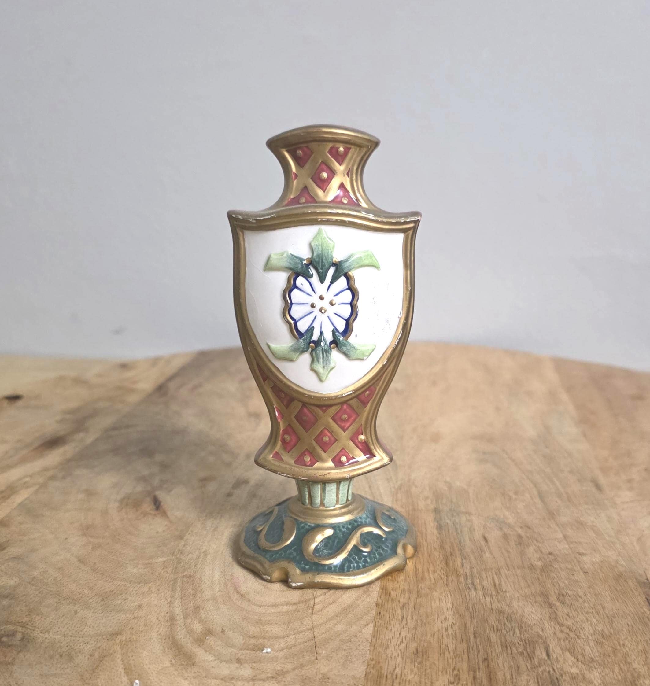 Vintage Fitz & Floyd Classics Christmas Court Salt Shaker, Christmas Decor