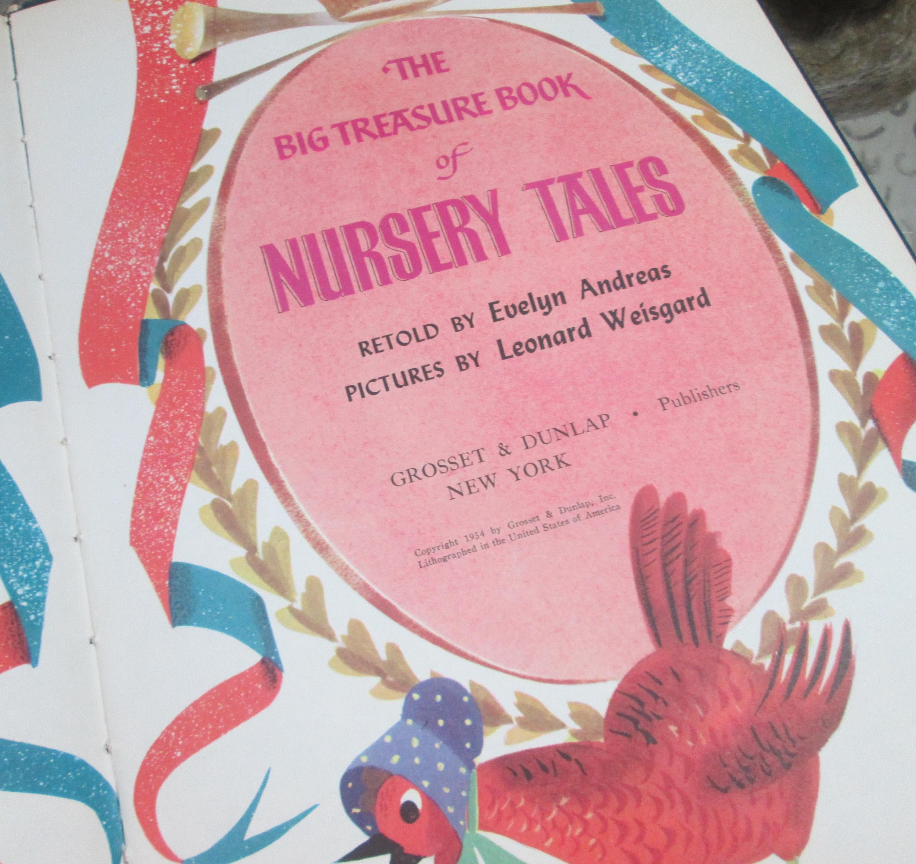 The Big Treasure Book of Nursery Tales Illustrated by Leonard Weisgard, 1954 - Thumbnail 3