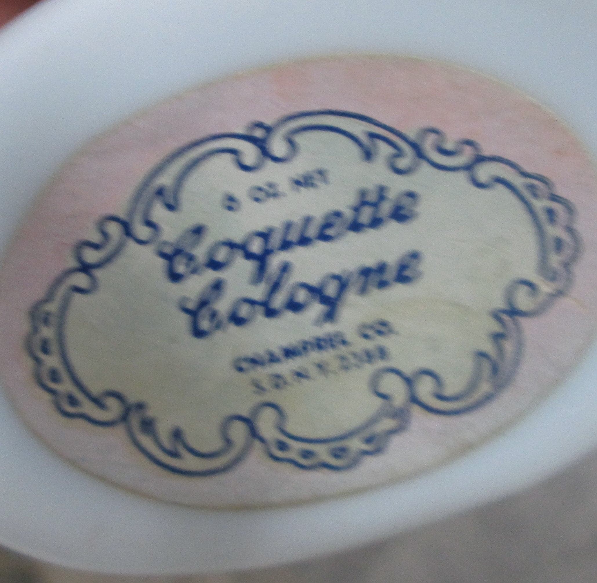 Vintage Coquette Cologne Milk Glas Bottle - Thumbnail 2