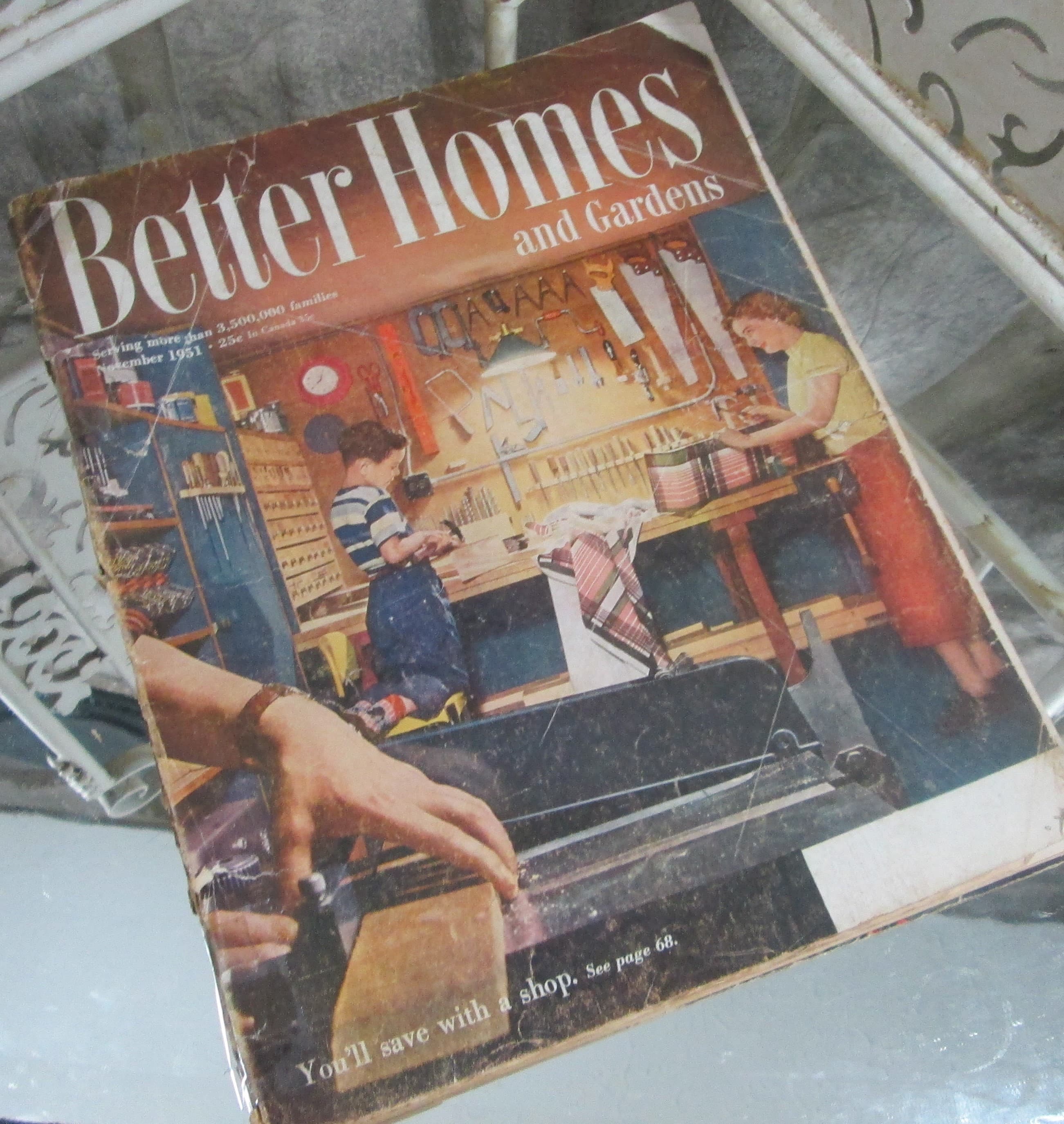 Vintage Better Homes and Gardens Magazine, November, 1951