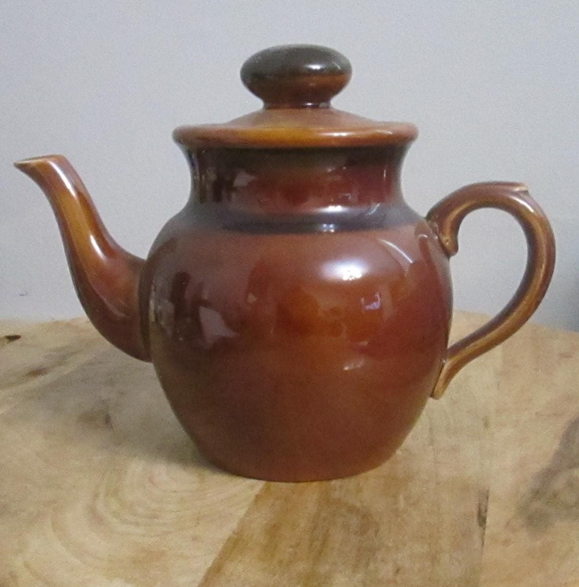 Vintage Price and Kensington England Brown Glaze Teapot