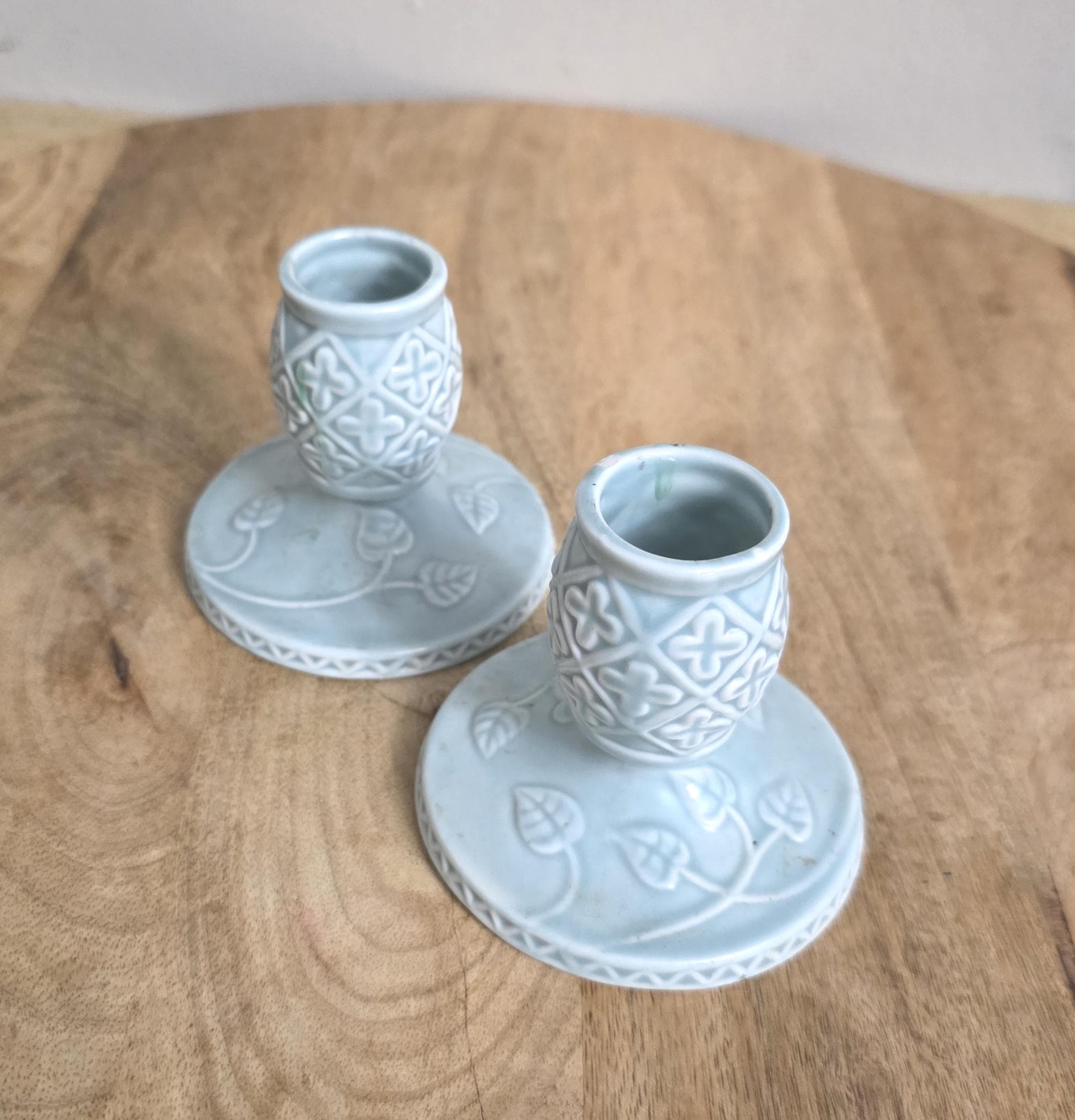 Vintage Goebel Cheryl Johnson Candle Holders - Thumbnail 2