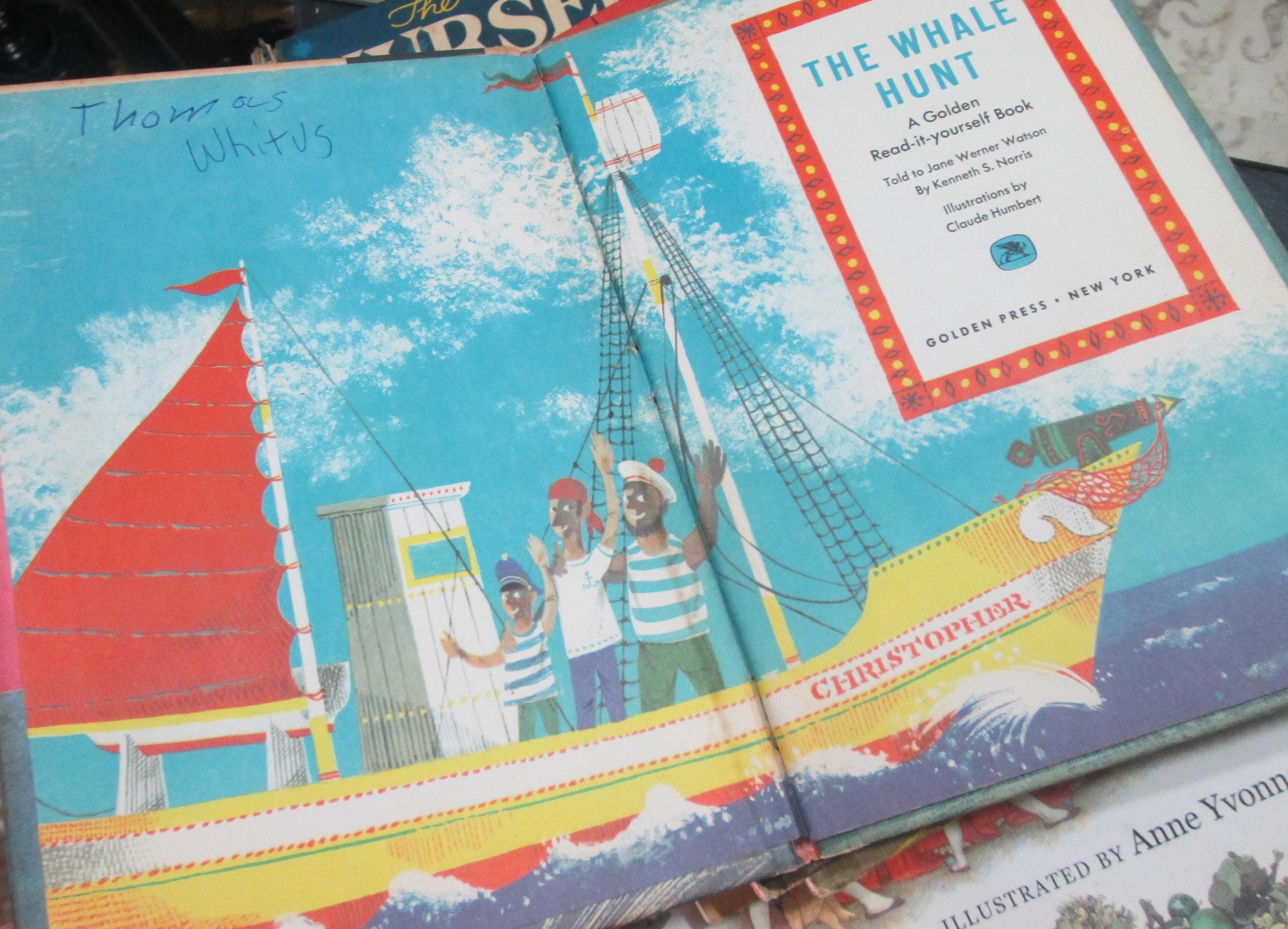 Golden Book The Whale Hunt, 1960 - Thumbnail 2