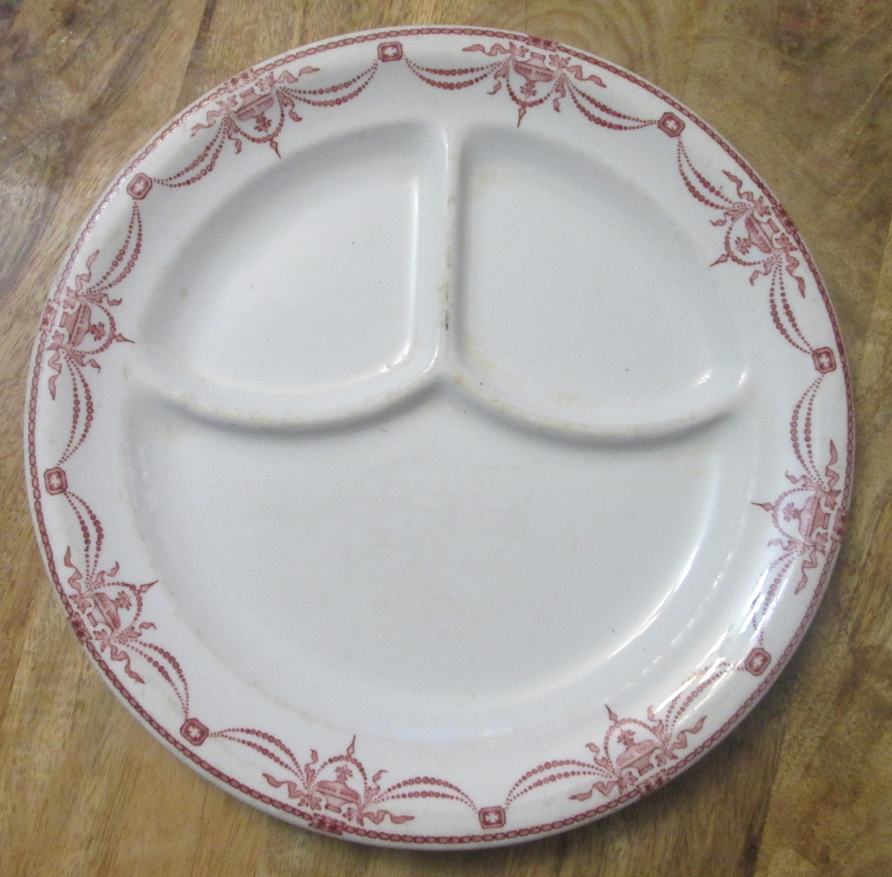 Vintage McNicol China Restaurant Ware Swags and Urns Grill Plate