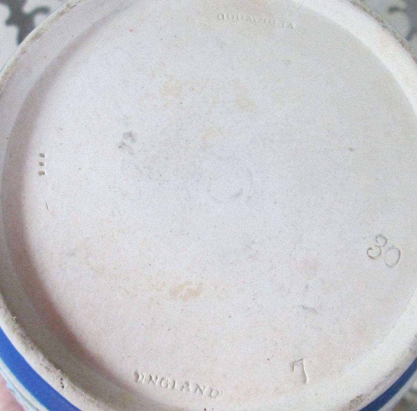 Antique Wedgwood Cobalt Dip Pitcher - Thumbnail 5