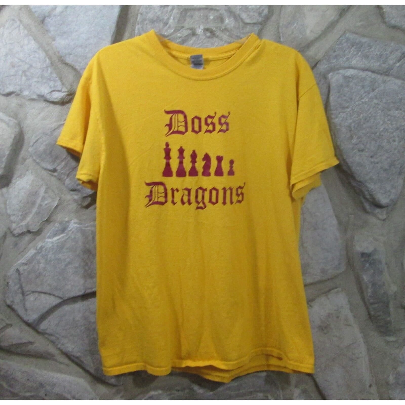Vintage Doss Dragons Chess Club Tshirt,Large