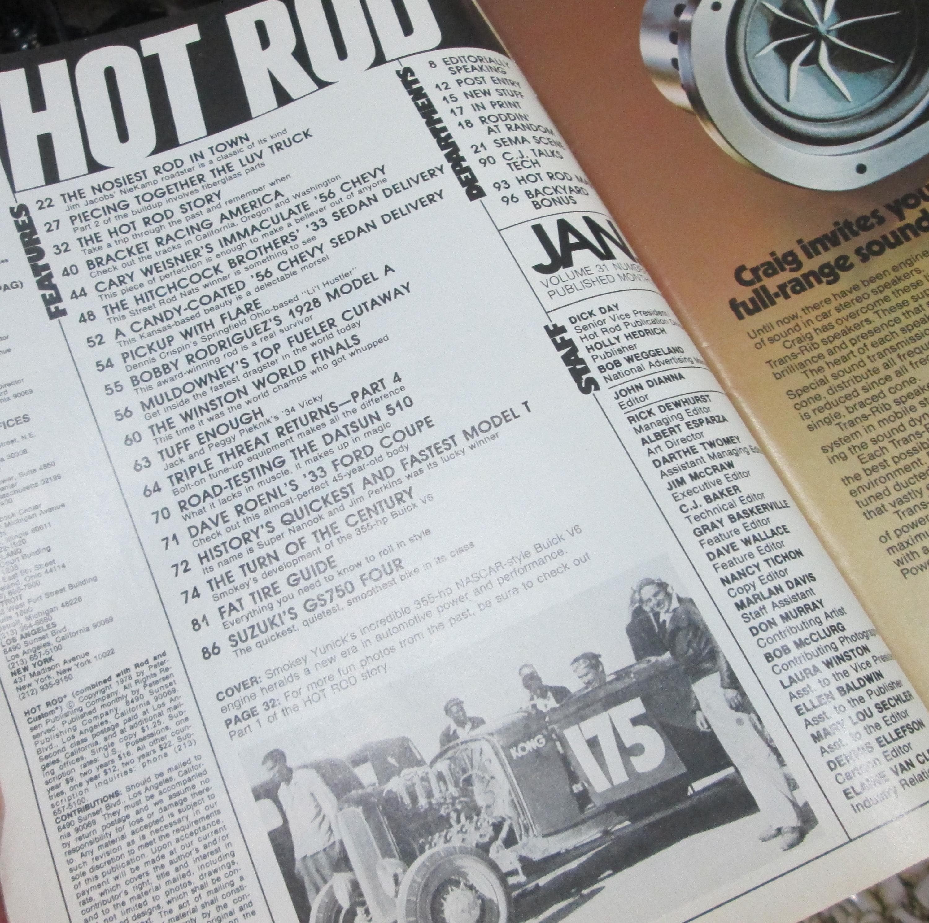 Vintage Hot Rod Magazine, January 1978 - Thumbnail 2