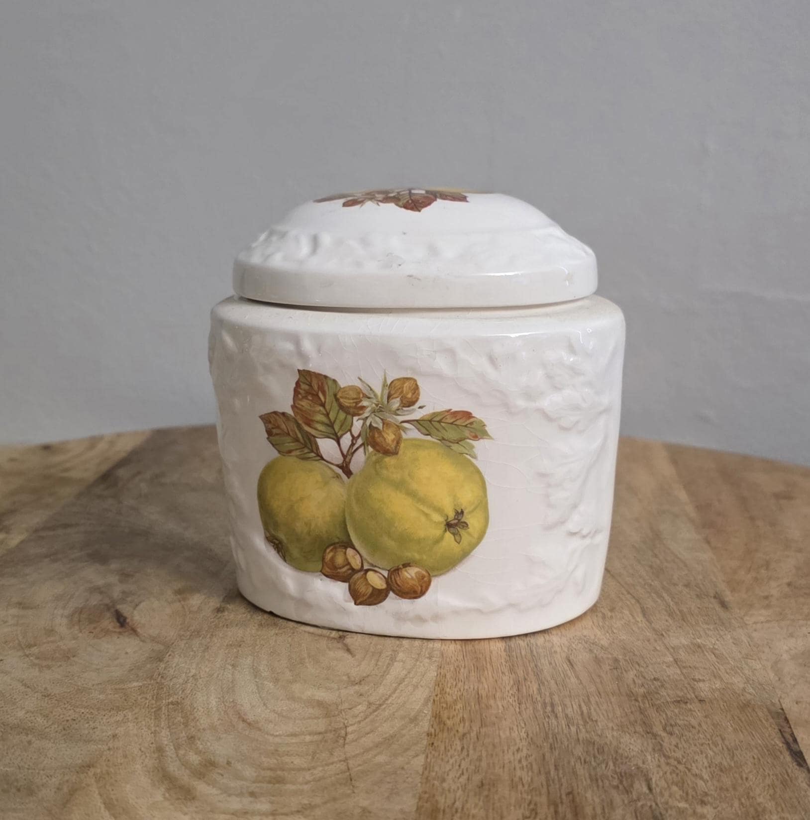 Vintage Mason's Ironstone Pear Design Tea Caddy - Thumbnail 5