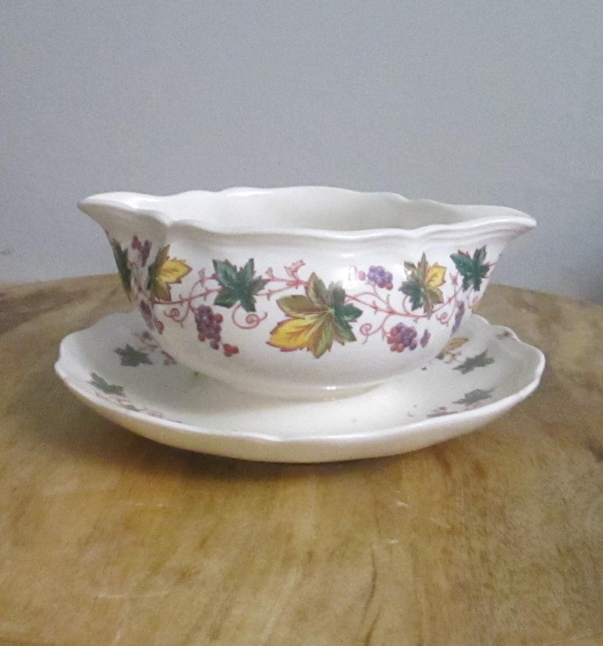 Vintage Royal Doulton Indian Summer Pattern Gravy Boat