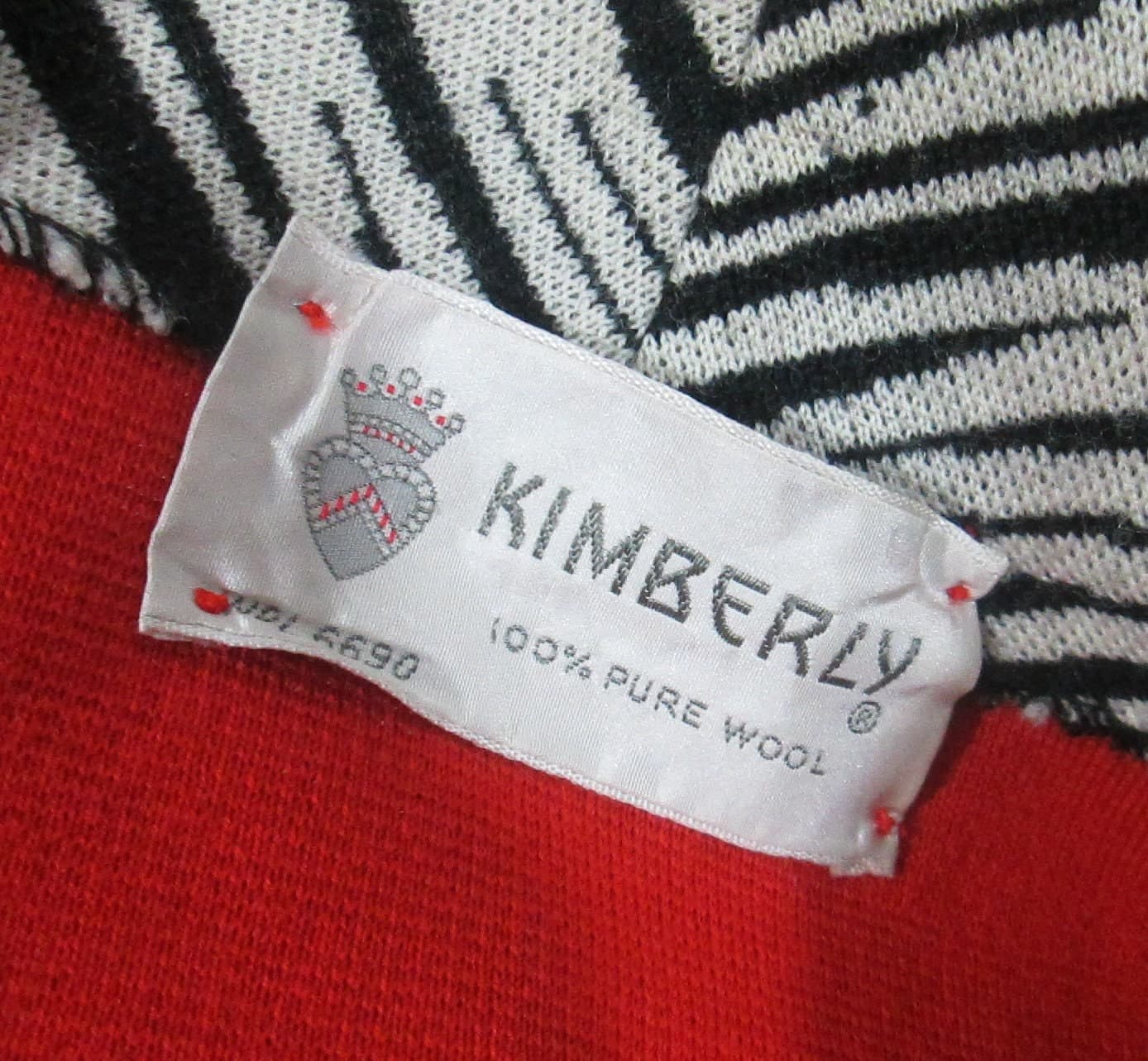 Vintage 1960's Kimberly Knits Zebra Print Jacket as seen in Mad Men - Thumbnail 4