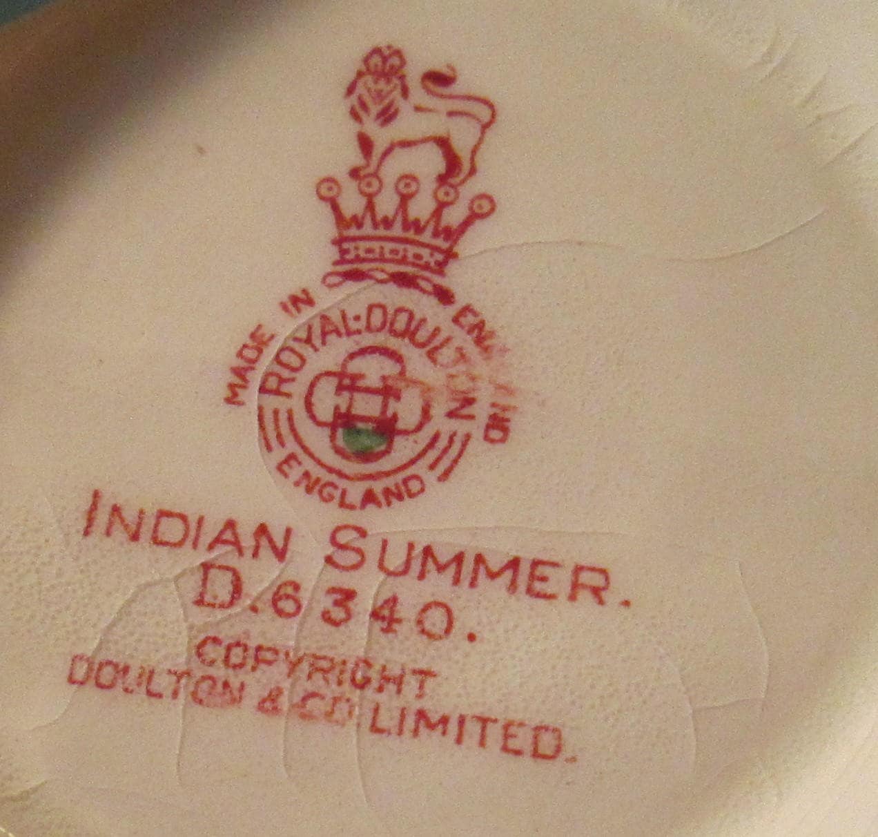 Vintage Royal Doulton Indian Summer Pattern Gravy Boat - Thumbnail 3