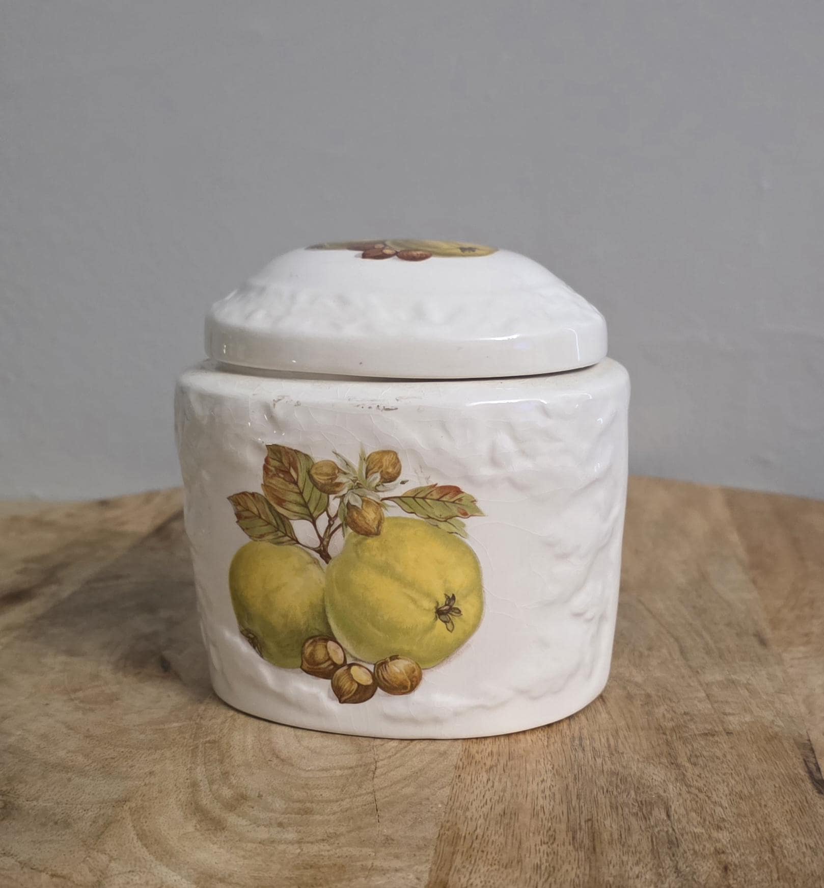 Vintage Mason's Ironstone Pear Design Tea Caddy - Thumbnail 7