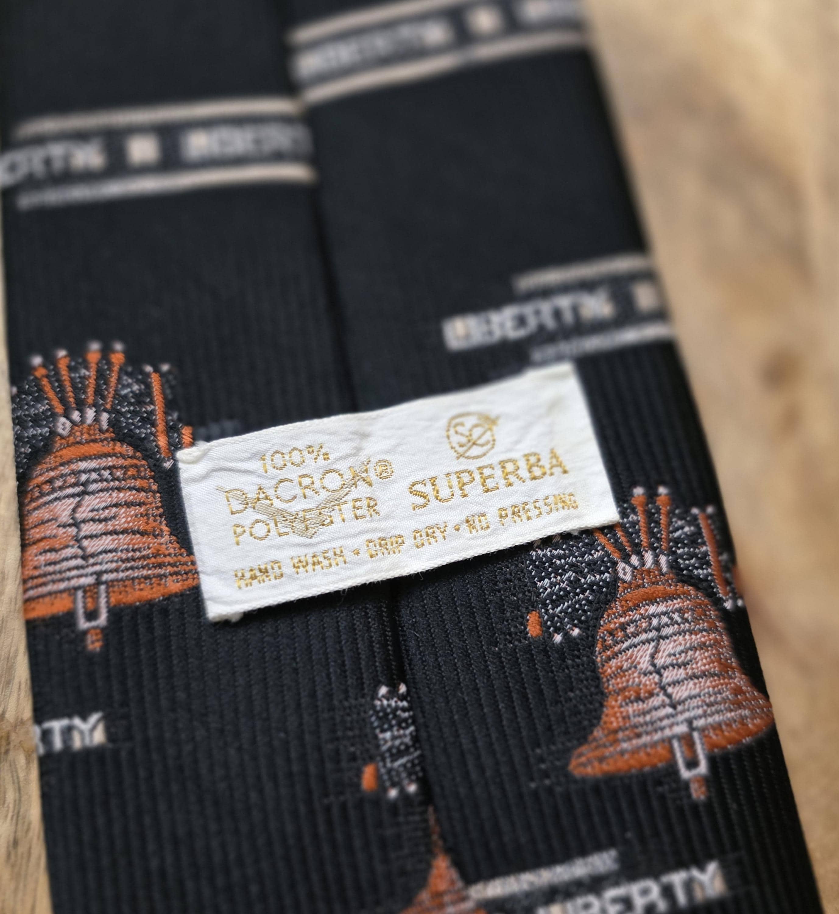 Vintage Father's Day Liberty Bell History Tie - Thumbnail 2