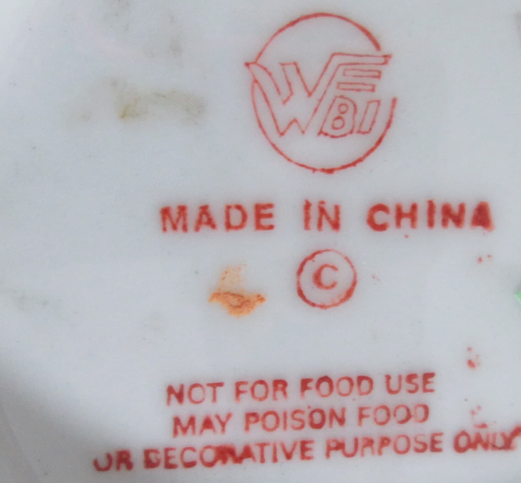 Vintage Chinese Blue & Rose Floral Punch Bowl - Thumbnail 3