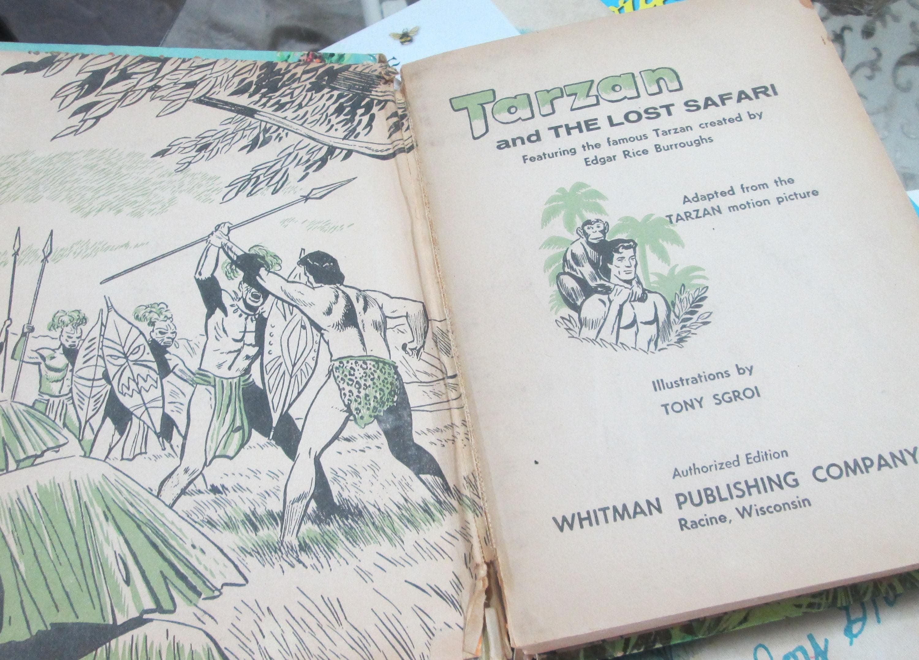 Tarzan and the Lost Safari Vintage Book , 1966 - Thumbnail 3