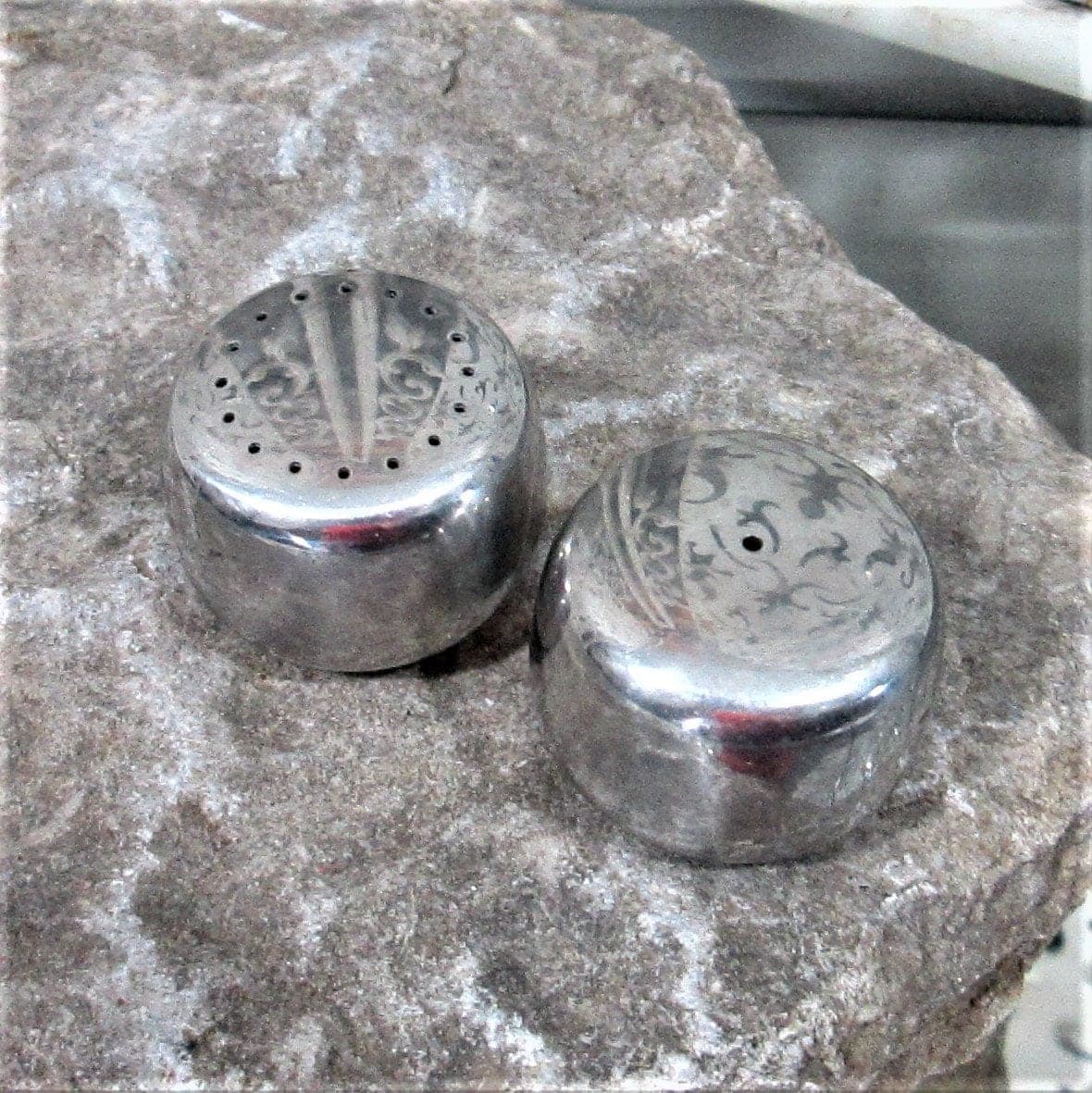 Vintage Georg Jensen Stainless Salt and Pepper Shakers