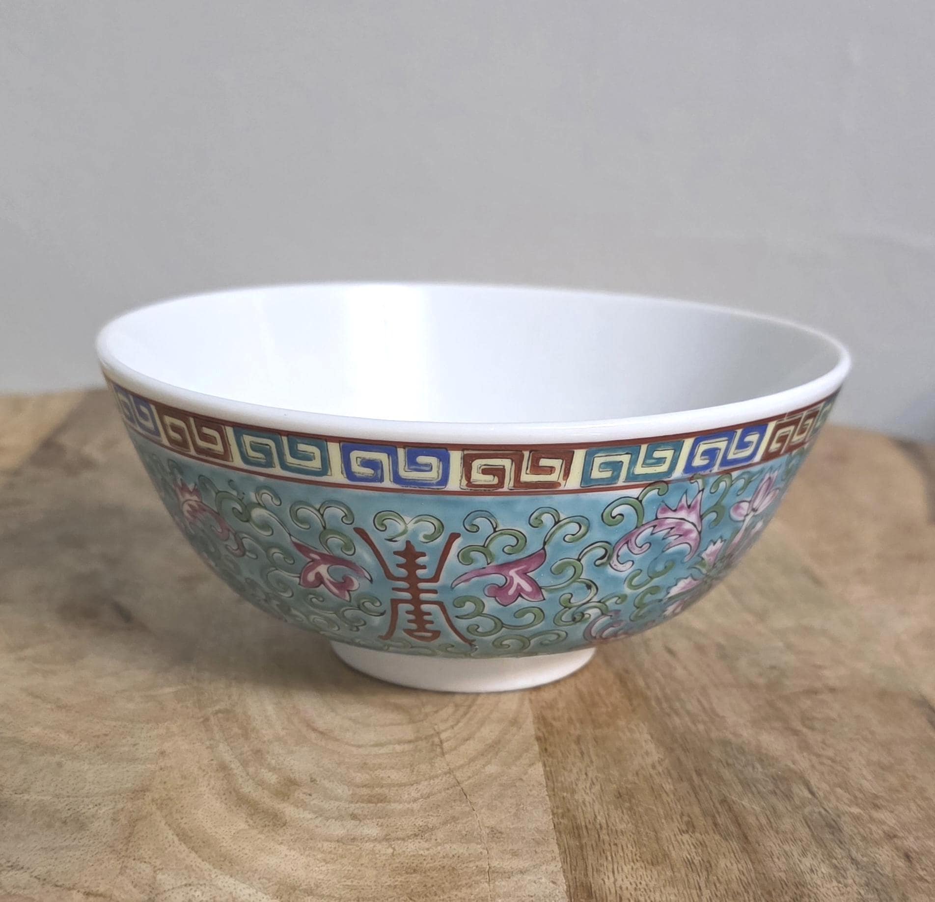 Antique Japanese Jingdezen Turquoise Enamel Bowl
