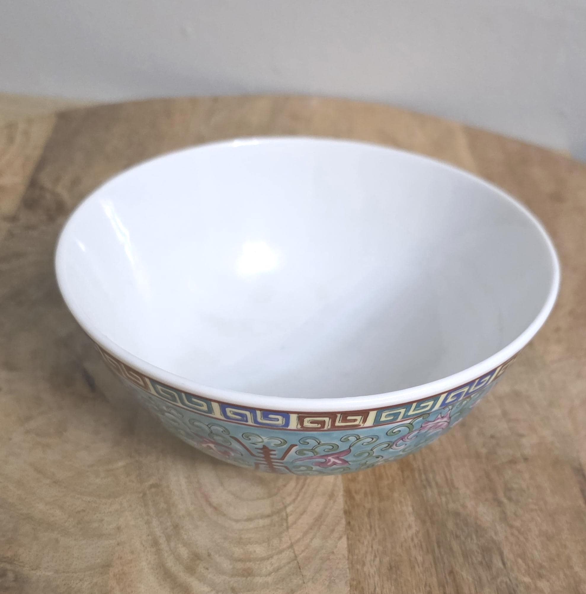 Antique Japanese Jingdezen Turquoise Enamel Bowl - Thumbnail 3