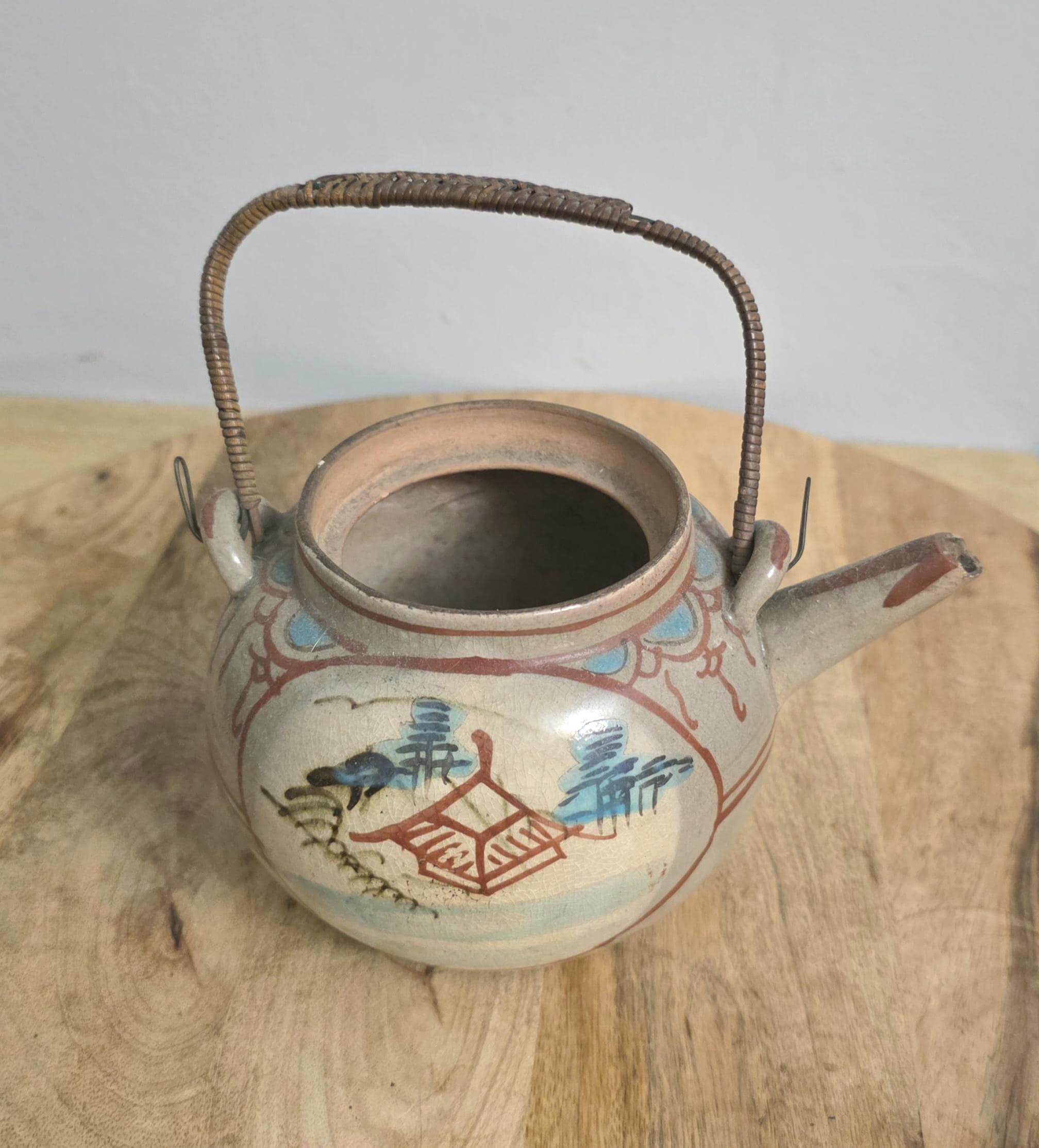 Antique Chinese Clay Rustic Teapot - Thumbnail 4