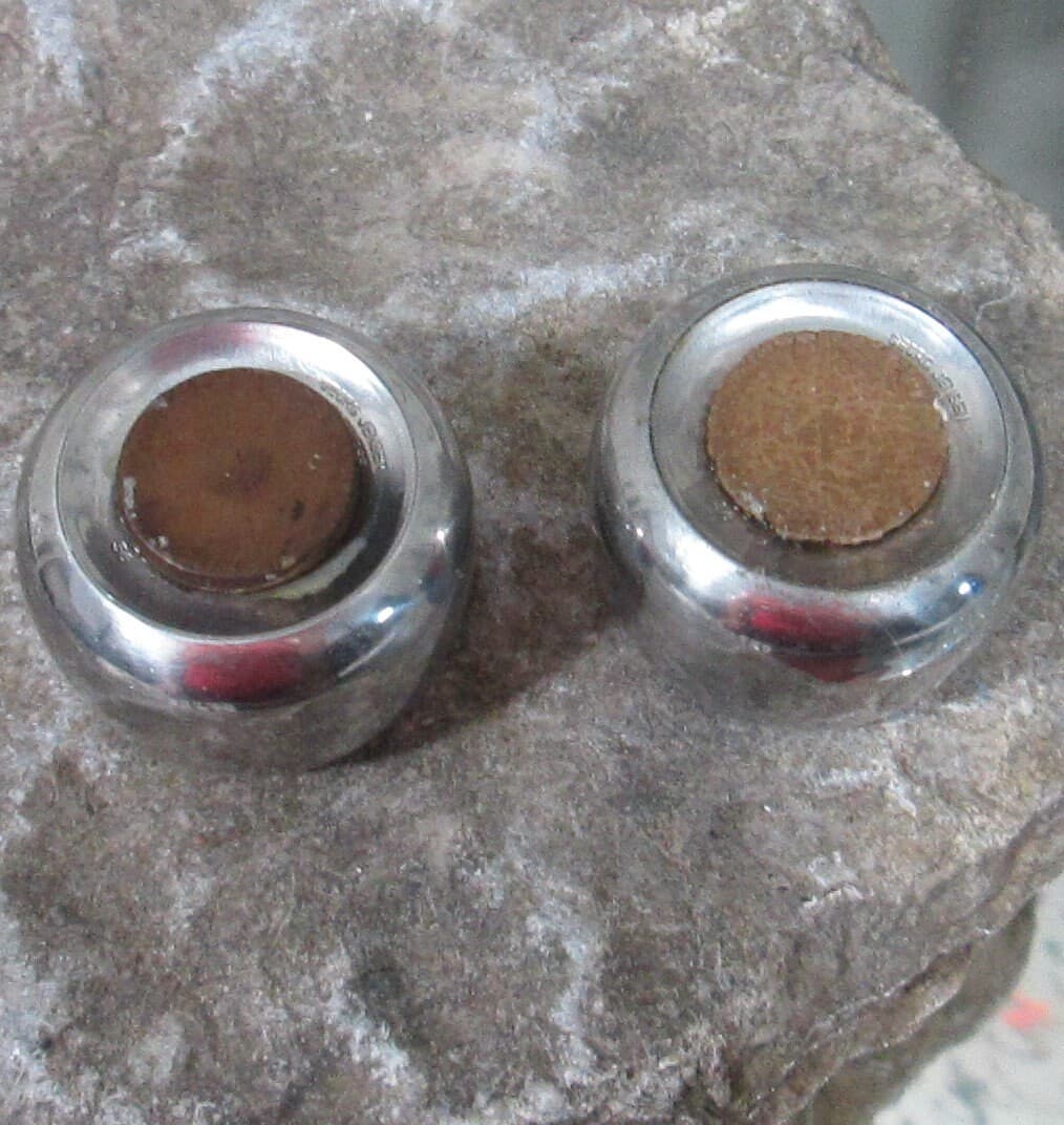 Vintage Georg Jensen Stainless Salt and Pepper Shakers - Thumbnail 2