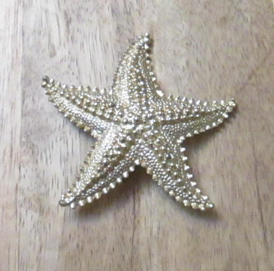 Vintage Gold Tone Starfish Brooch