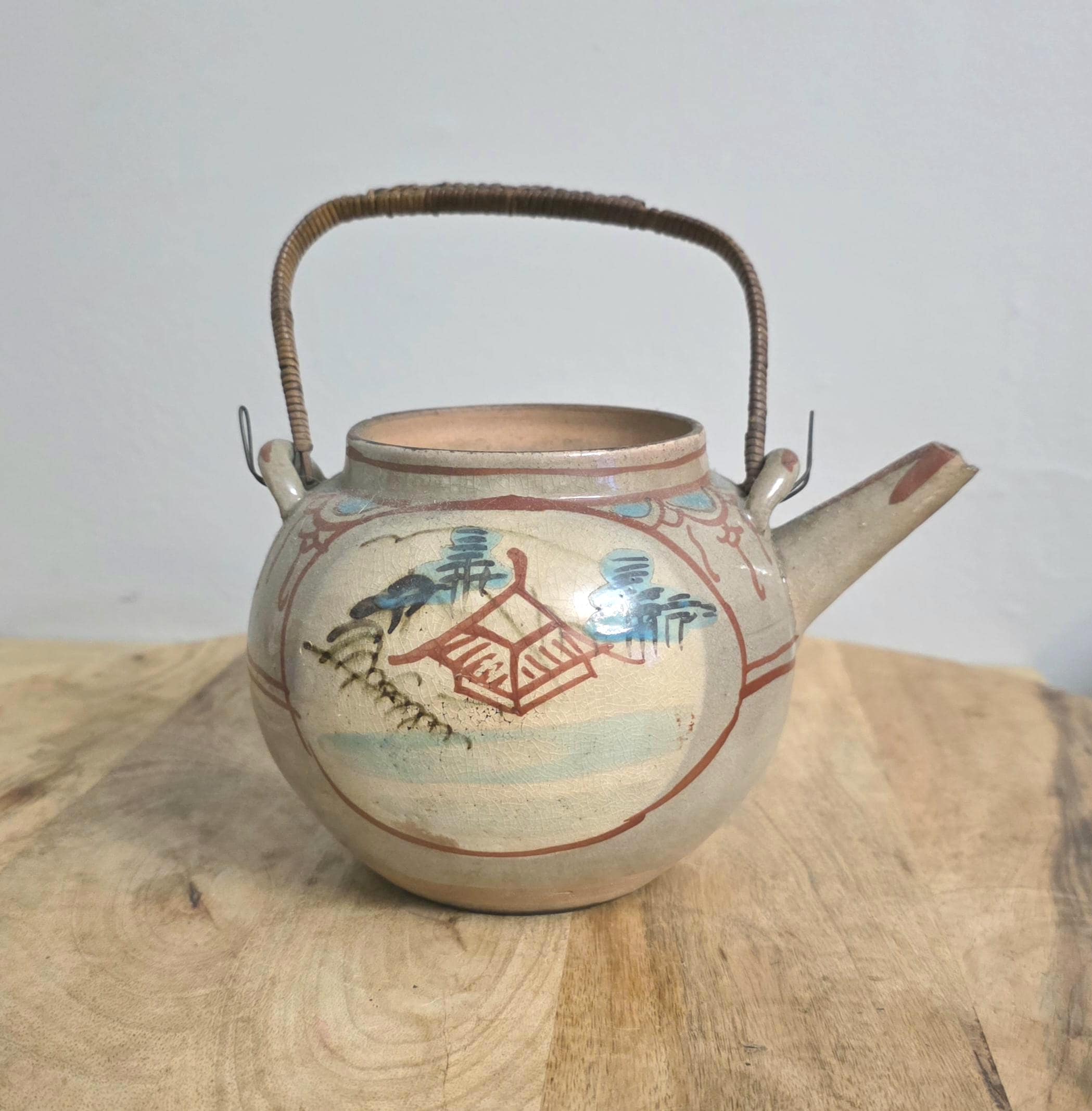 Antique Chinese Clay Rustic Teapot - Thumbnail 3