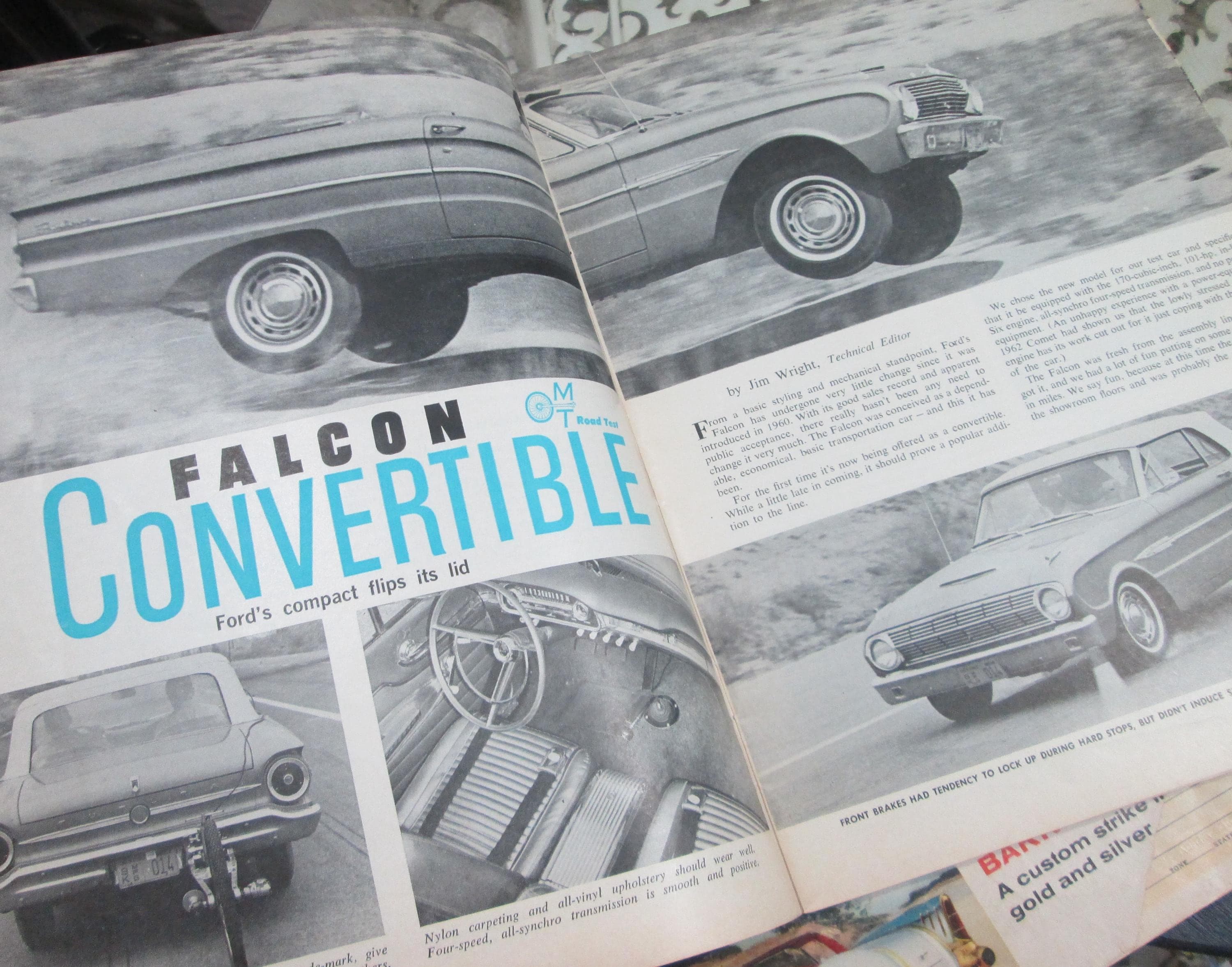 Vintage Motor Trend December 1962, Ford Falcon, Triumph - Thumbnail 5