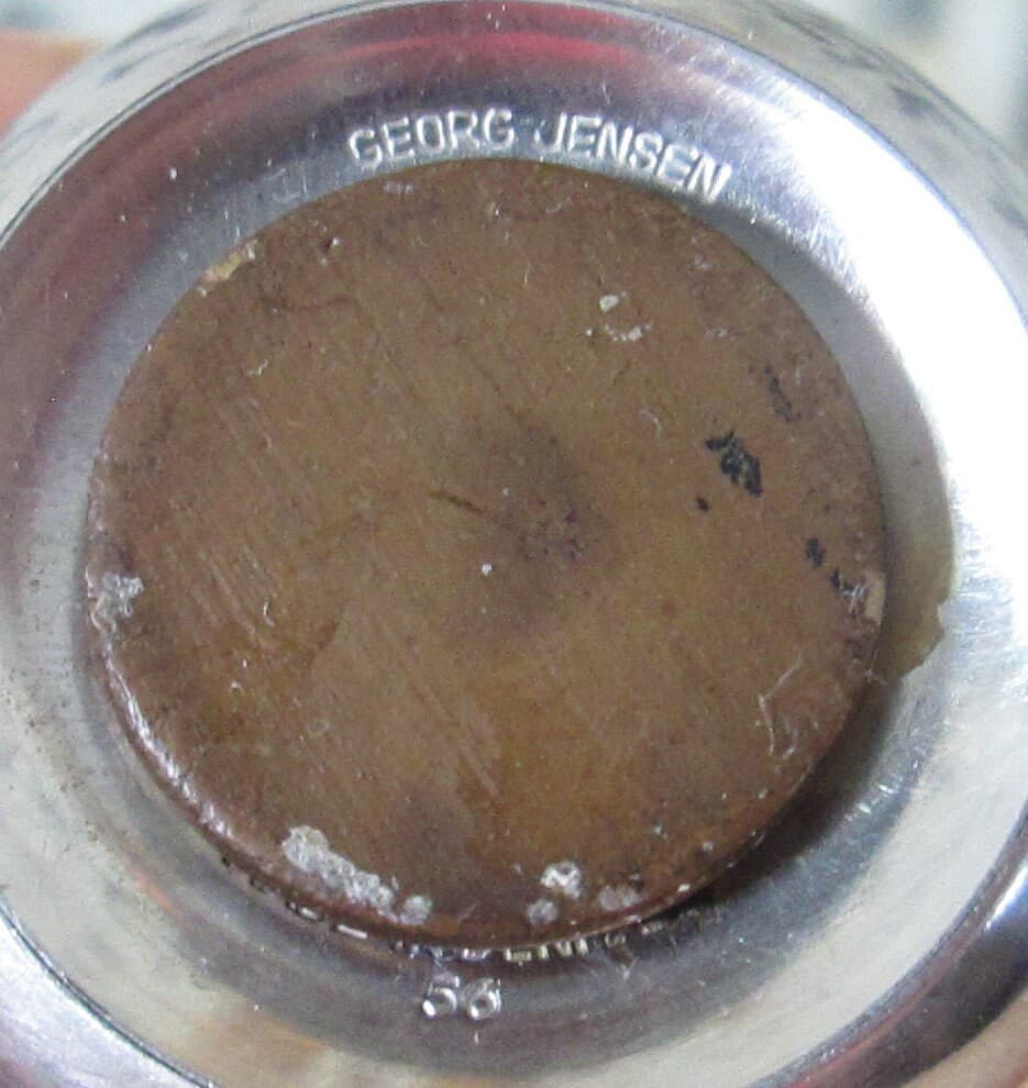 Vintage Georg Jensen Stainless Salt and Pepper Shakers - Thumbnail 3