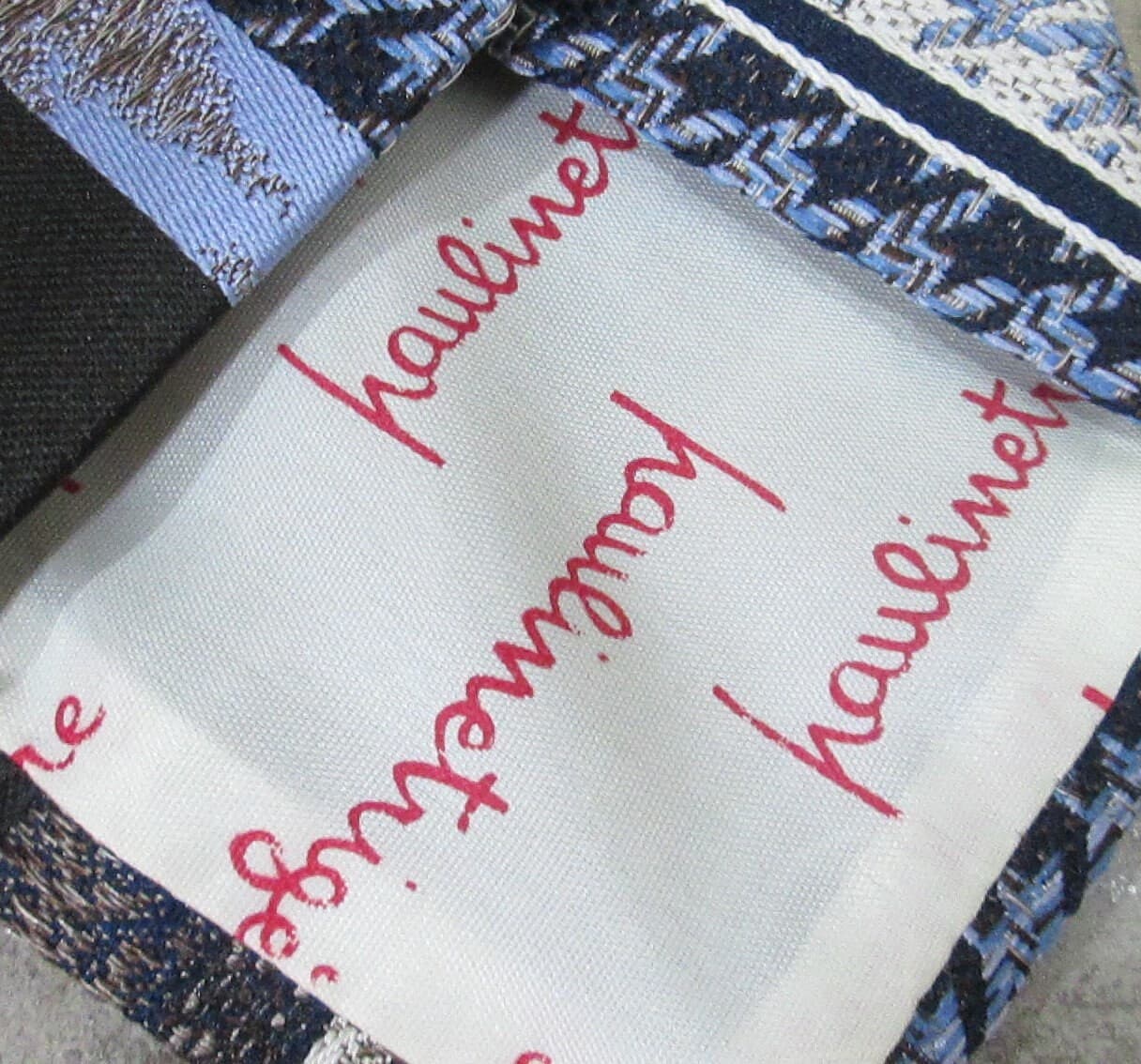 Vintage 1970's Pauline Trigere Polyester Print Tie - Thumbnail 4