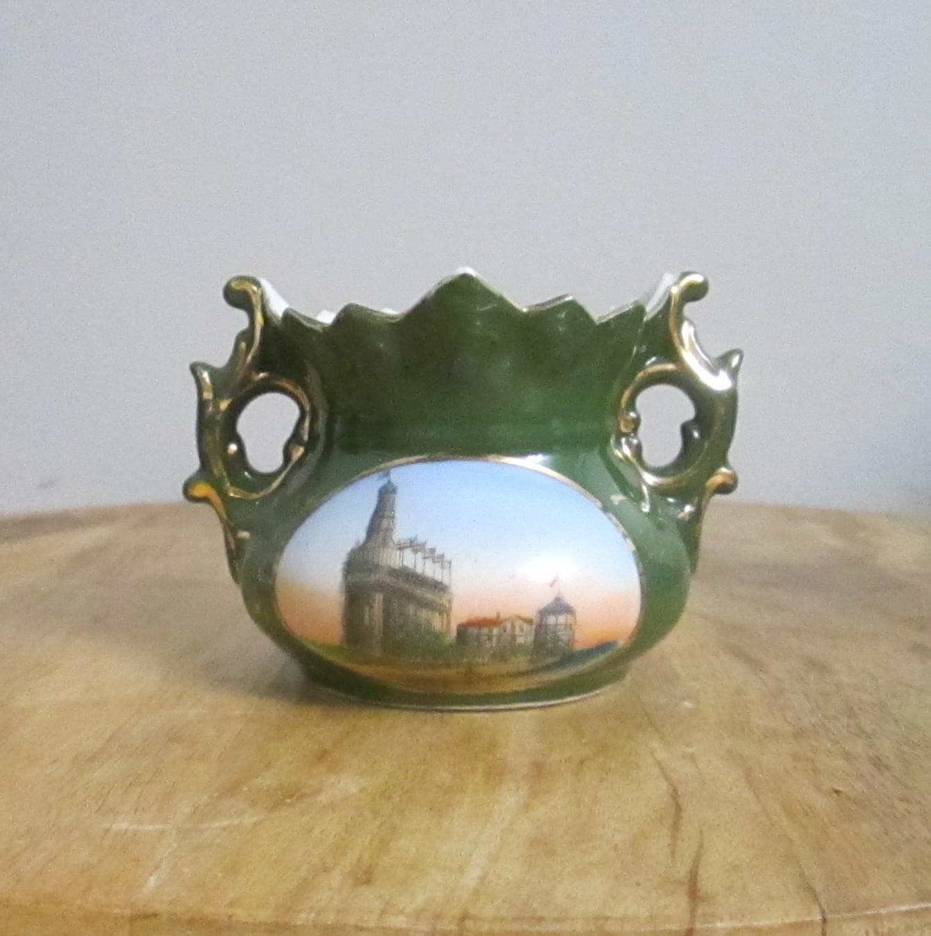Vintage Steeplechase Island Grand Ballroom Mini Souvenir Vase