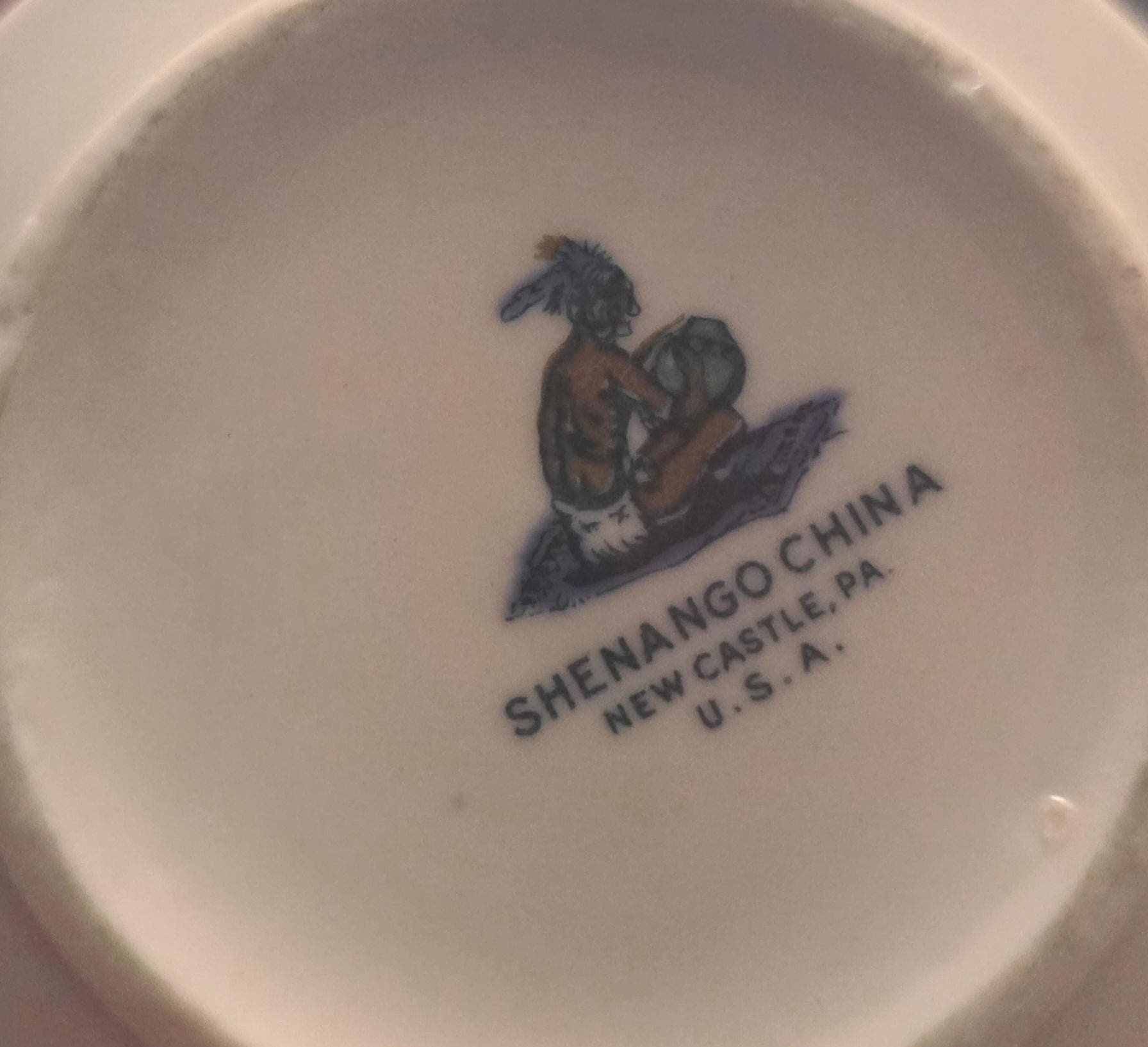 Vintage Restaurant Ware Red Leaf Coffee Cups - Thumbnail 3