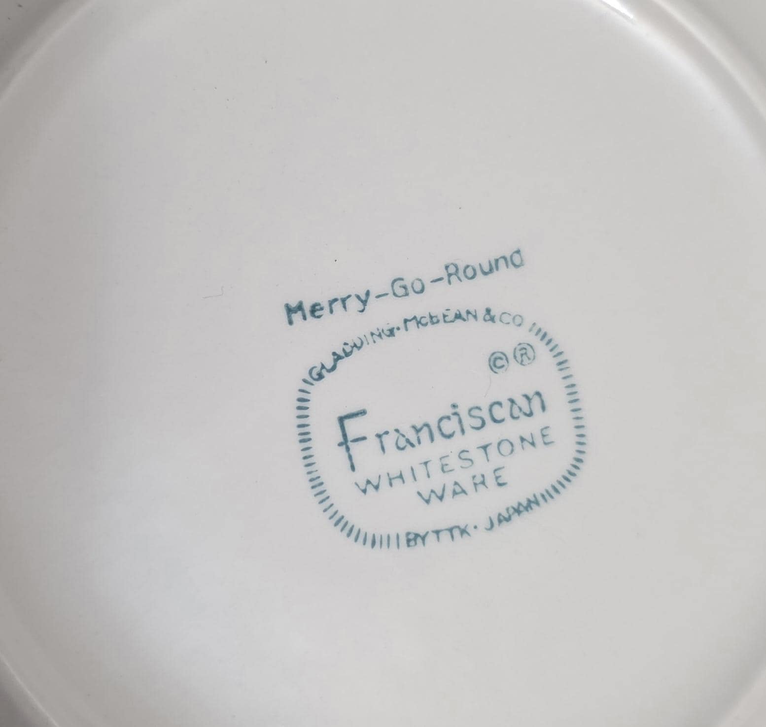 Vintage Franciscan Merry-Go-Round Dessert Plates - Thumbnail 2