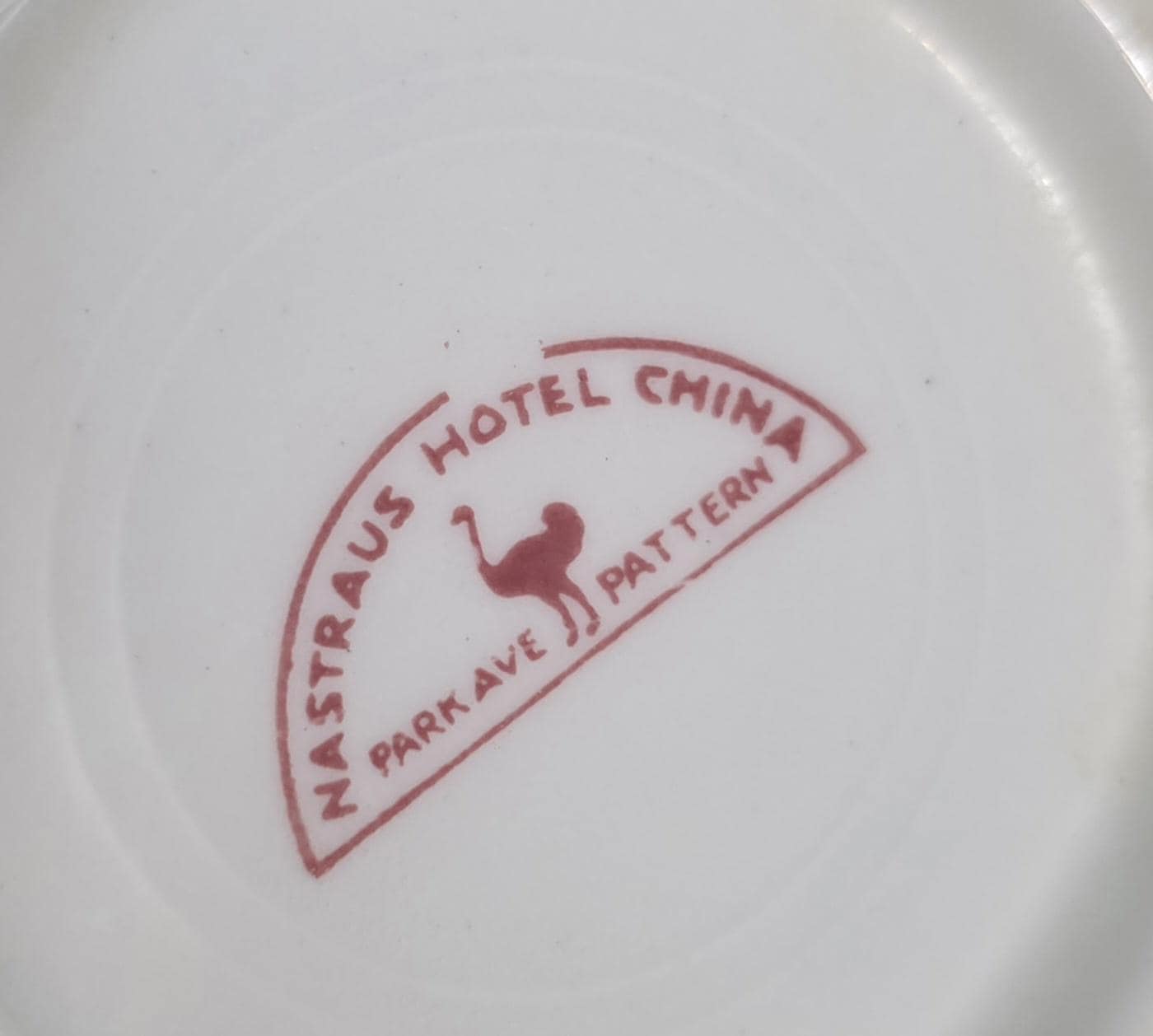 Vintage Park Avenue Restaurant Ware Hotel China Floral Saucer - Thumbnail 2