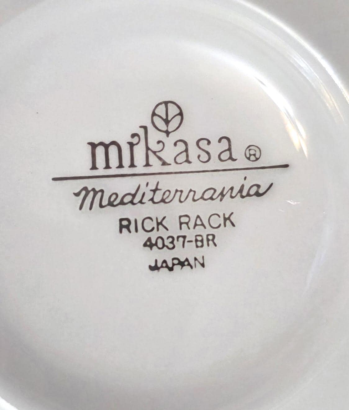 Vintage Mikasa Rick Rack Cups and Saucers - Thumbnail 4