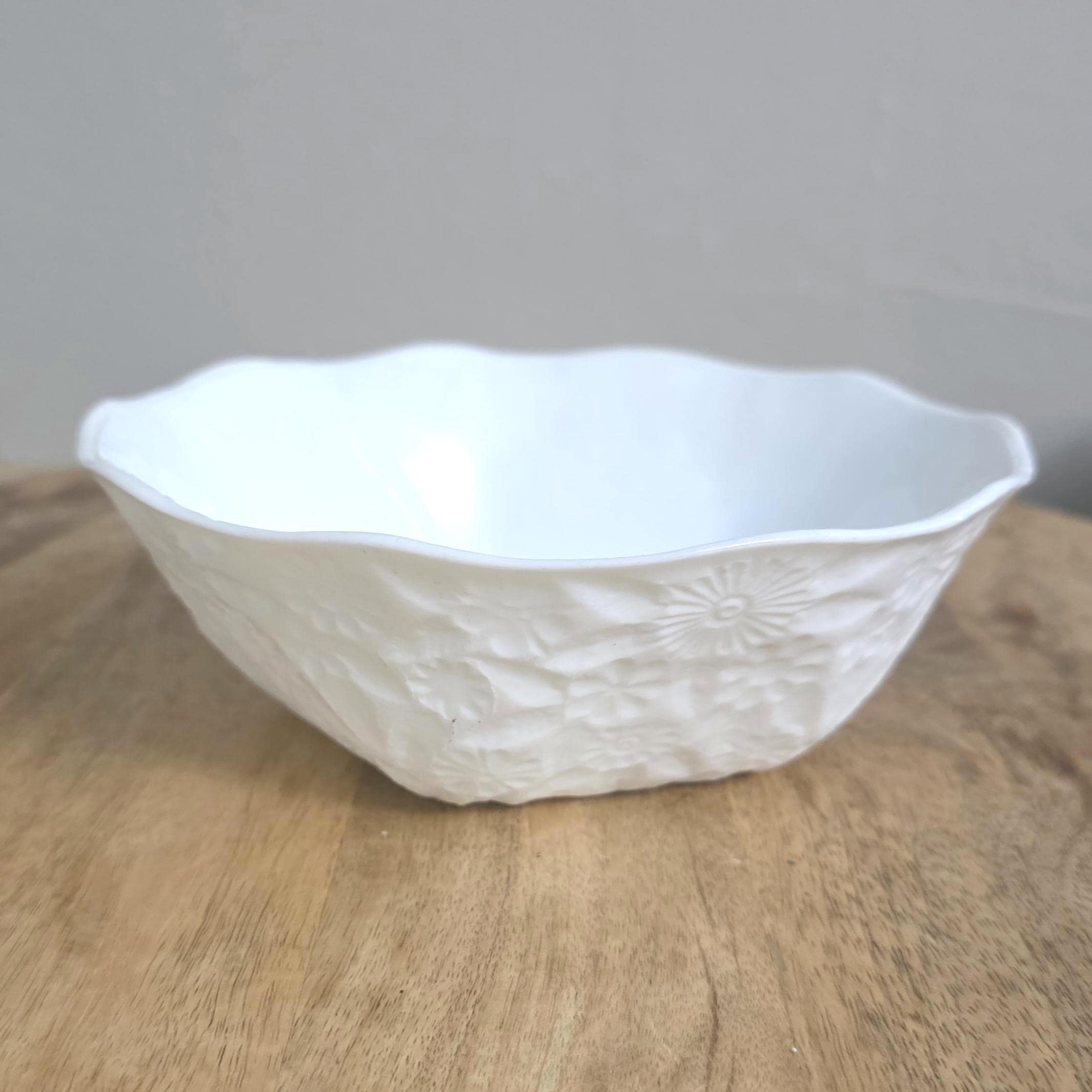 Vintage Milk Glass Pattern Bowl