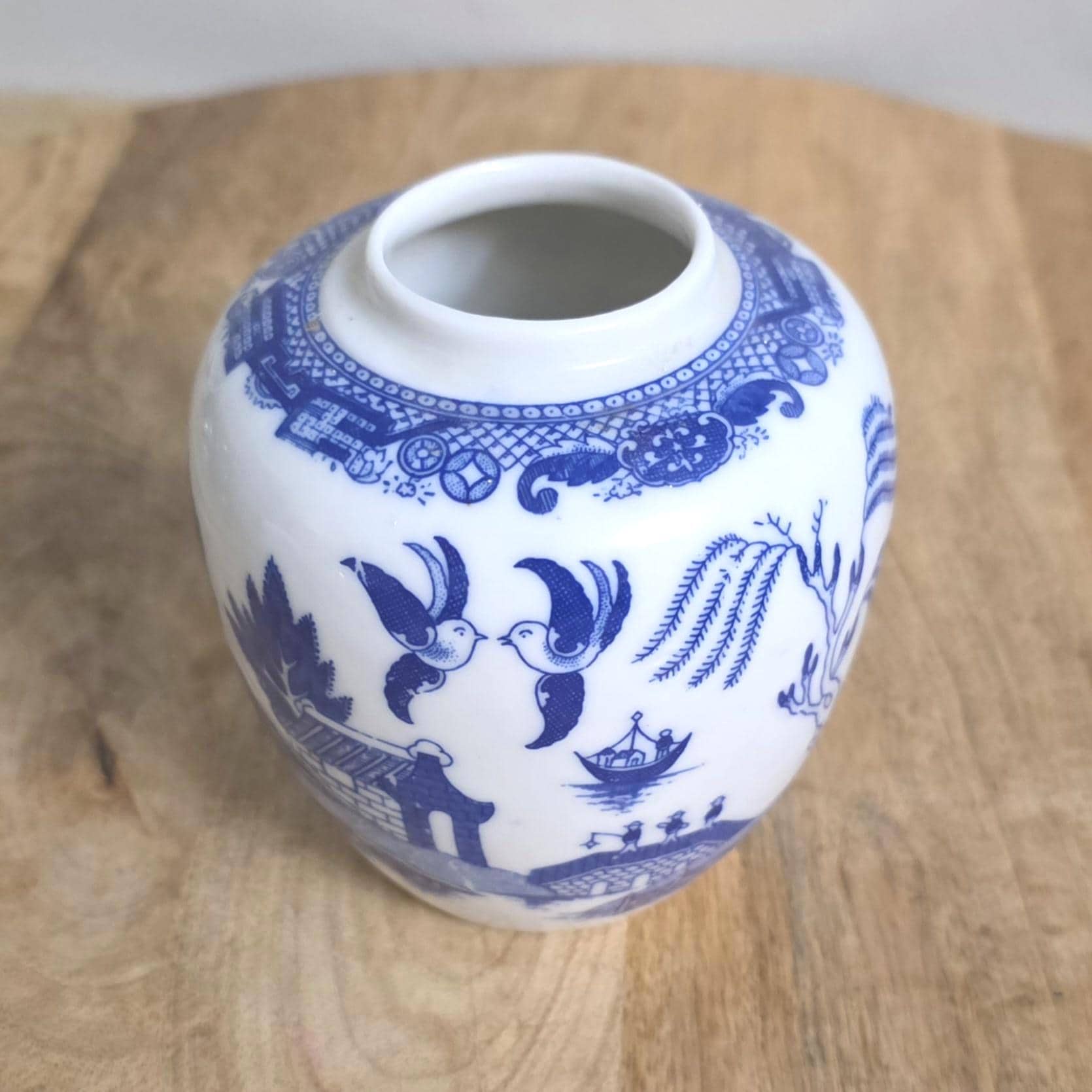 Vintage Blue Willow Ginger Jar - Thumbnail 2
