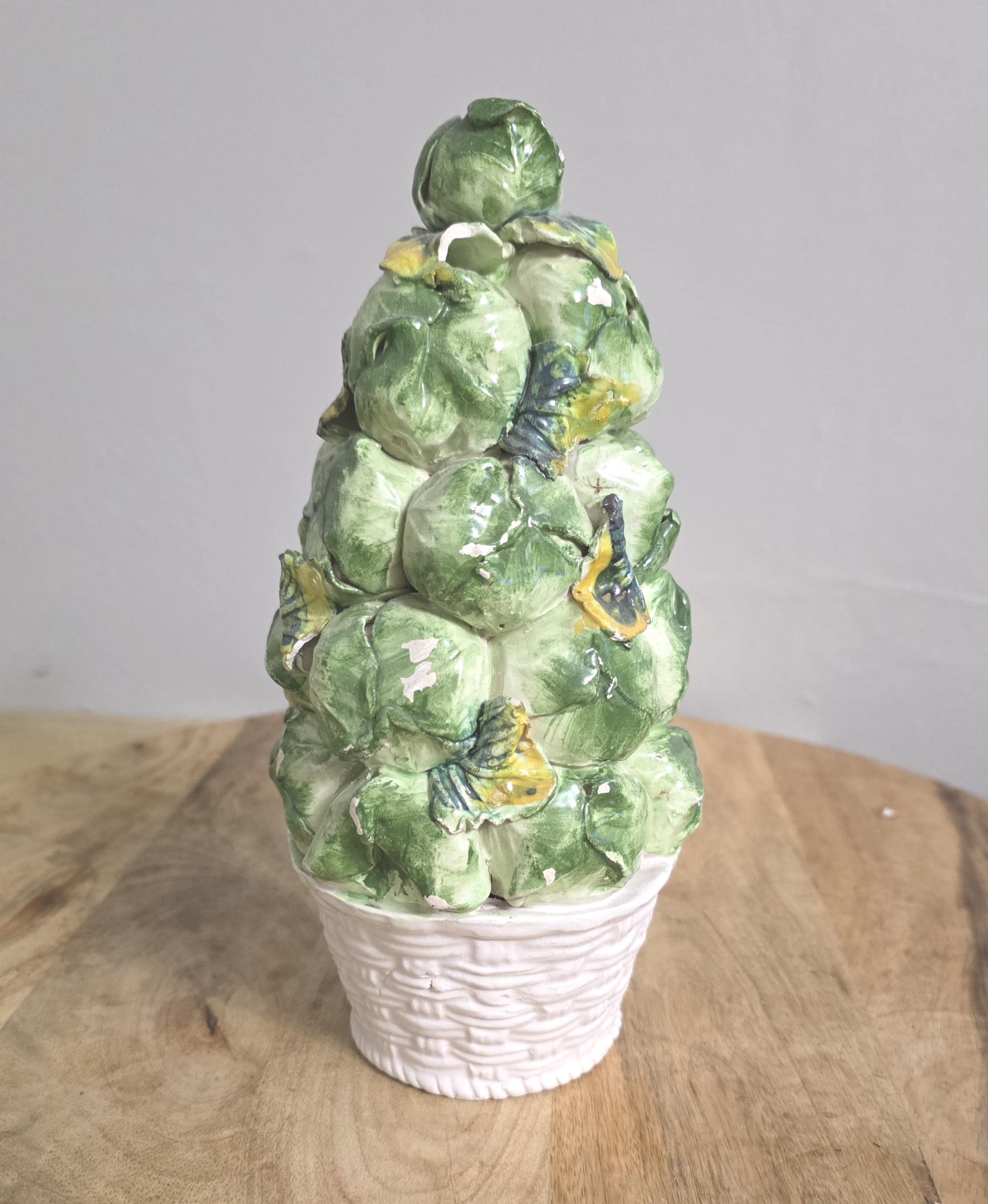 Vintage Italian Pottery Vegetable Table Centerpiece - Thumbnail 4