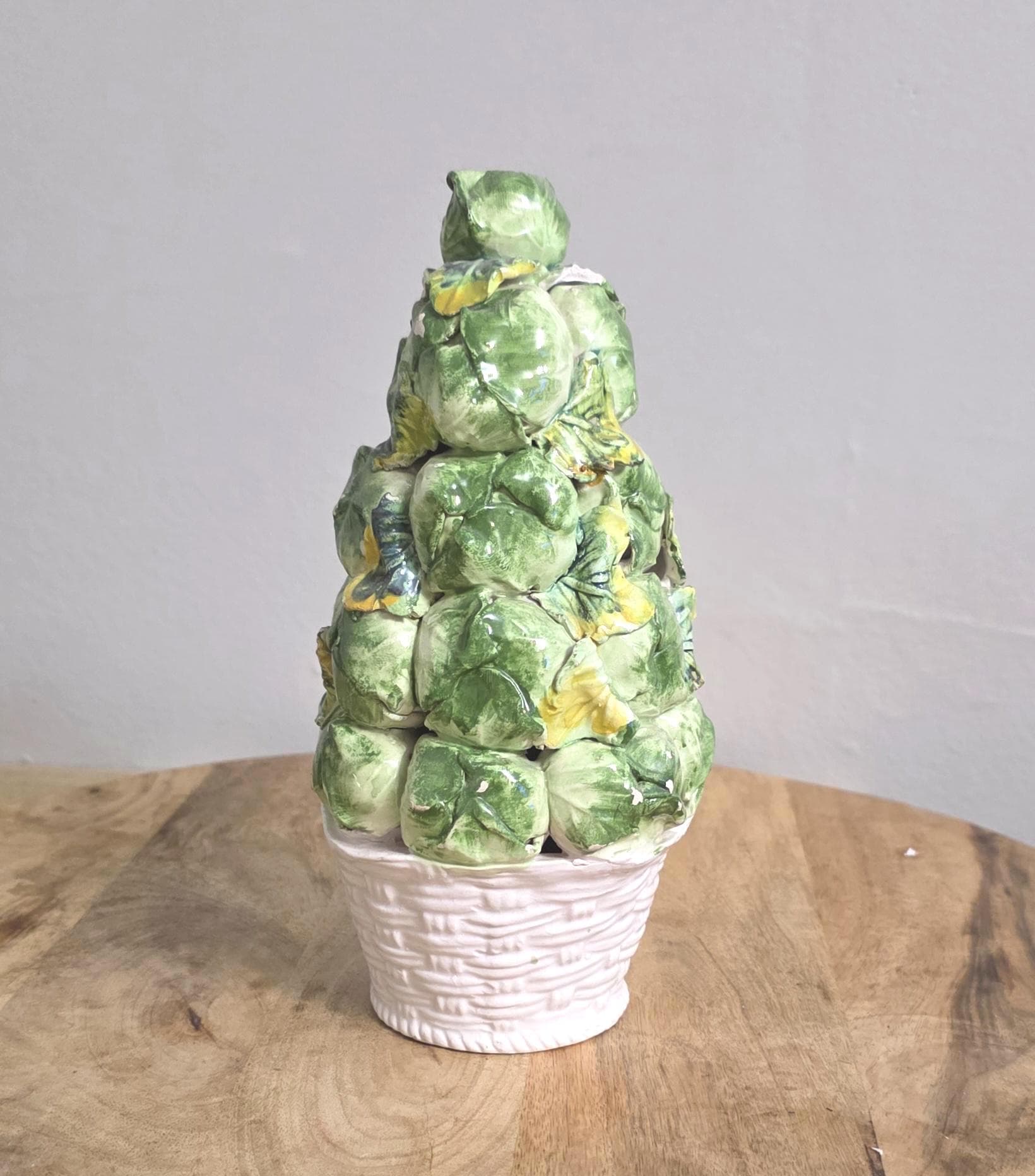 Vintage Italian Pottery Vegetable Table Centerpiece