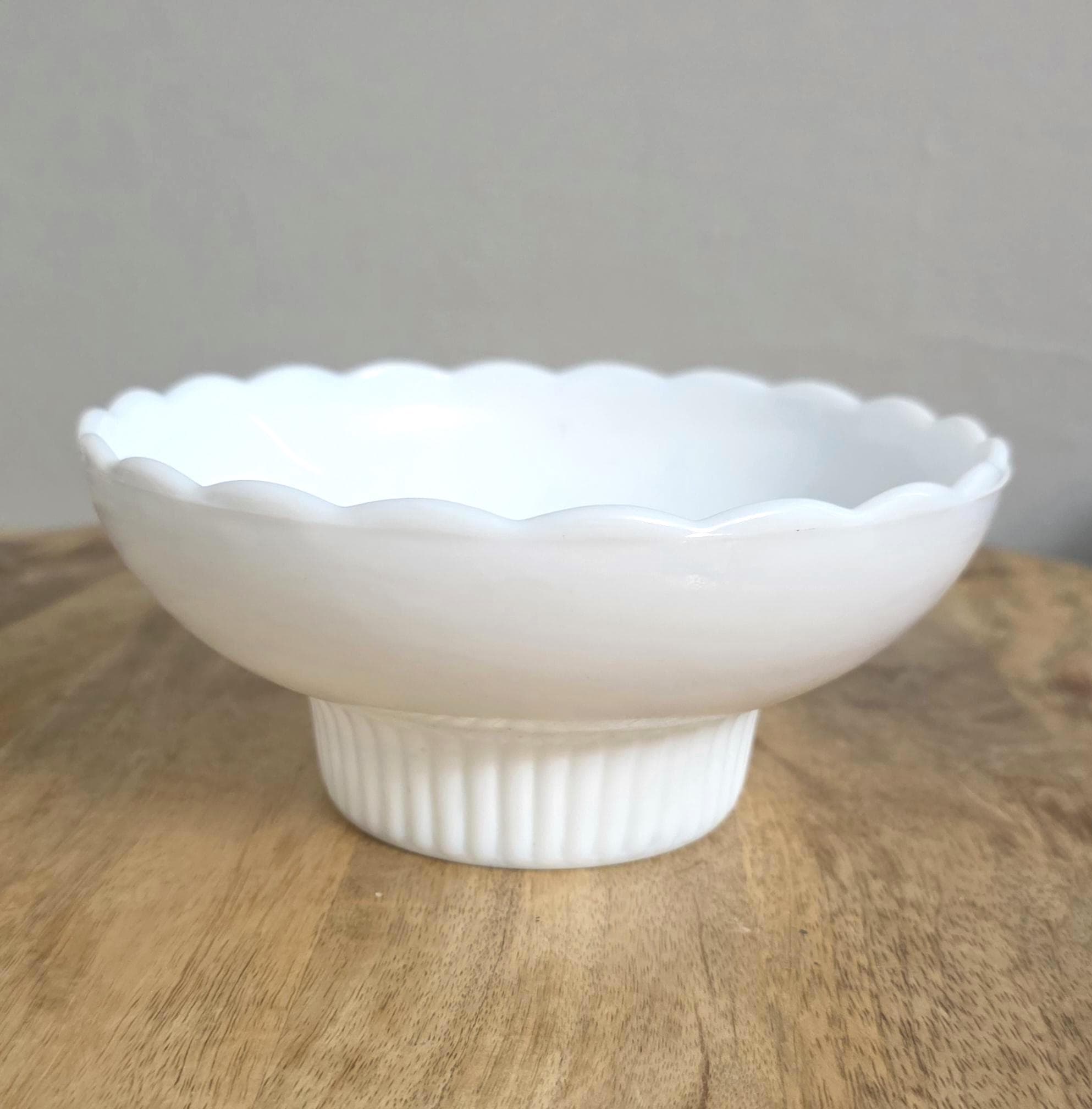 Vintage E.O. Brody Milk Glass Bowl