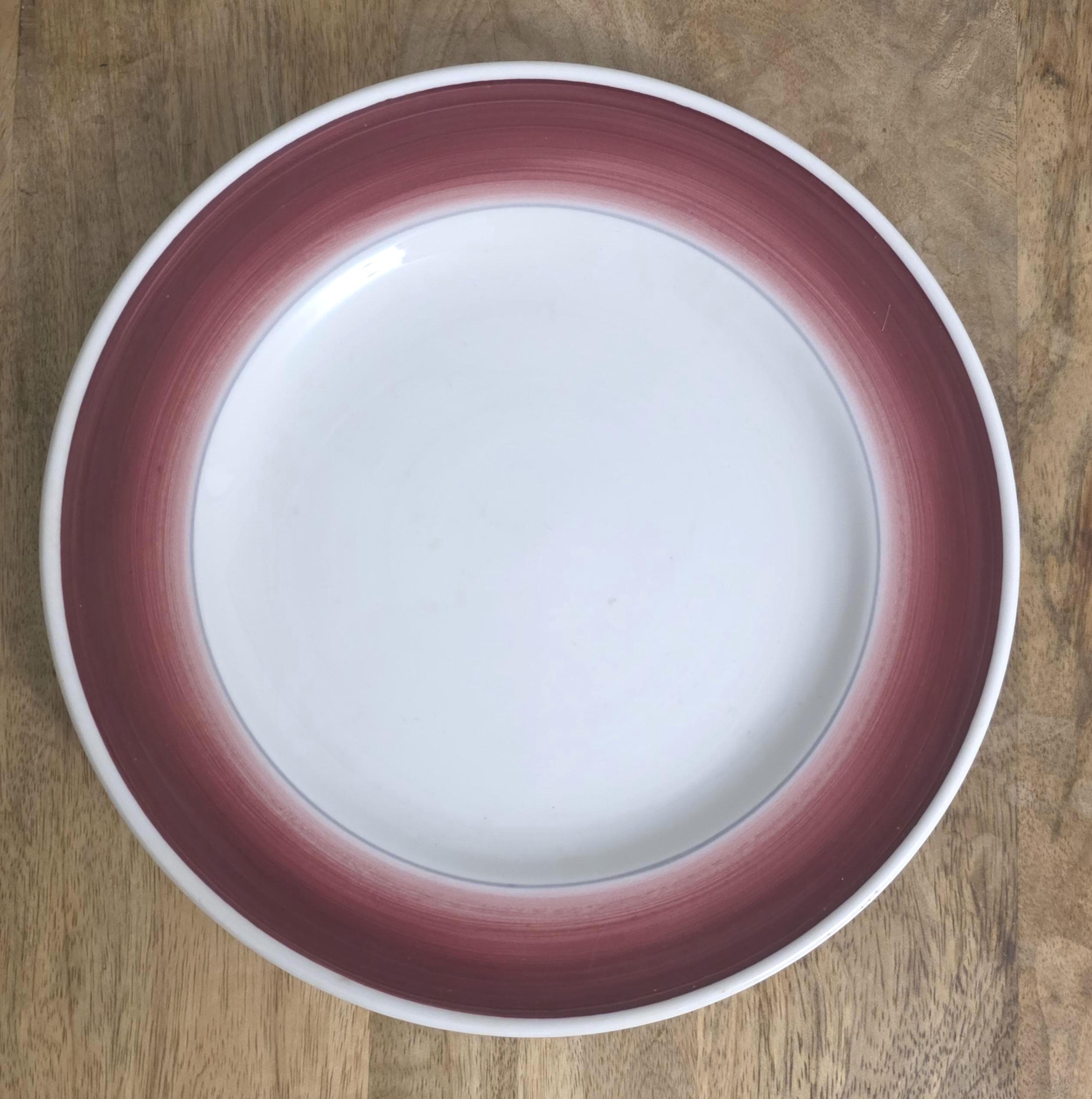 Vintage Mayer China Red Rim Restaurant Plates - Thumbnail 3