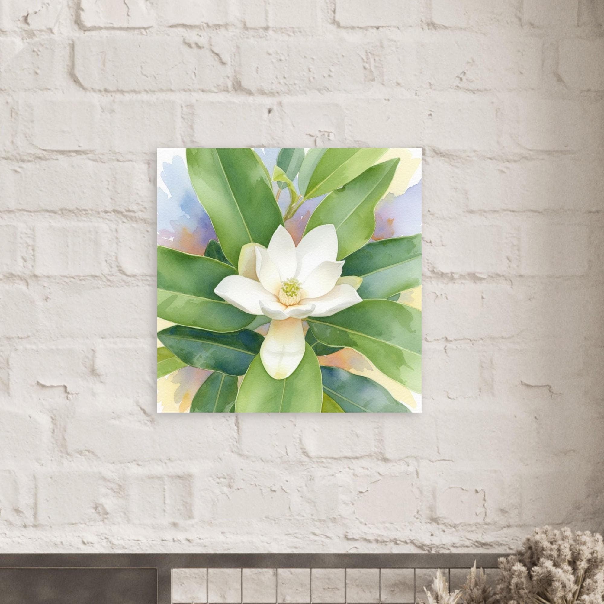 Southern Magnolia Fine Art Print - Botanical Wall Decor, Floral Giclée Print, Minimalist Nature Artwork, Gift for Flower Lovers, Home Decor