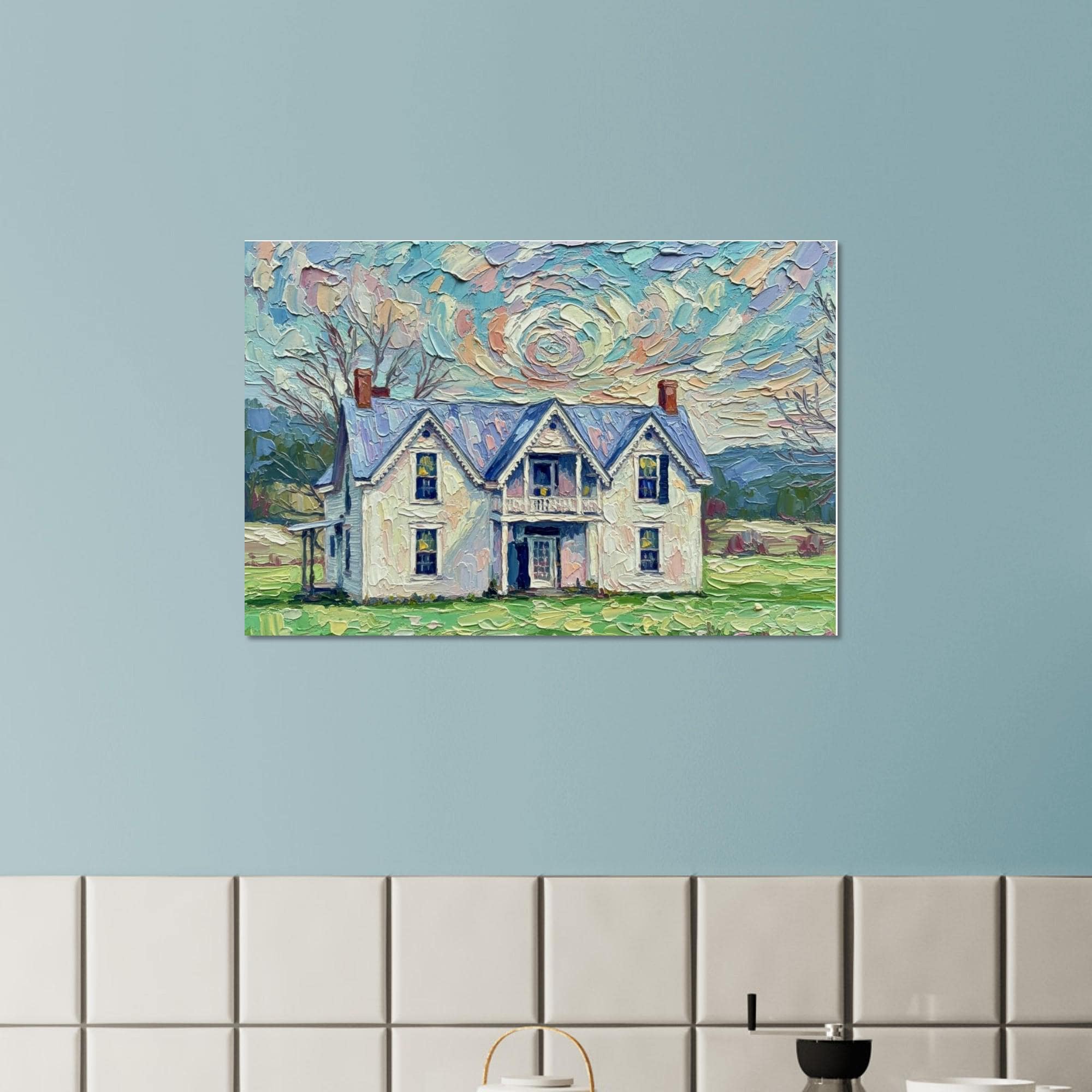 Abandoned Ghost House Fine Art Print, Eerie Haunted Home Wall Decor, Gothic Architecture Poster