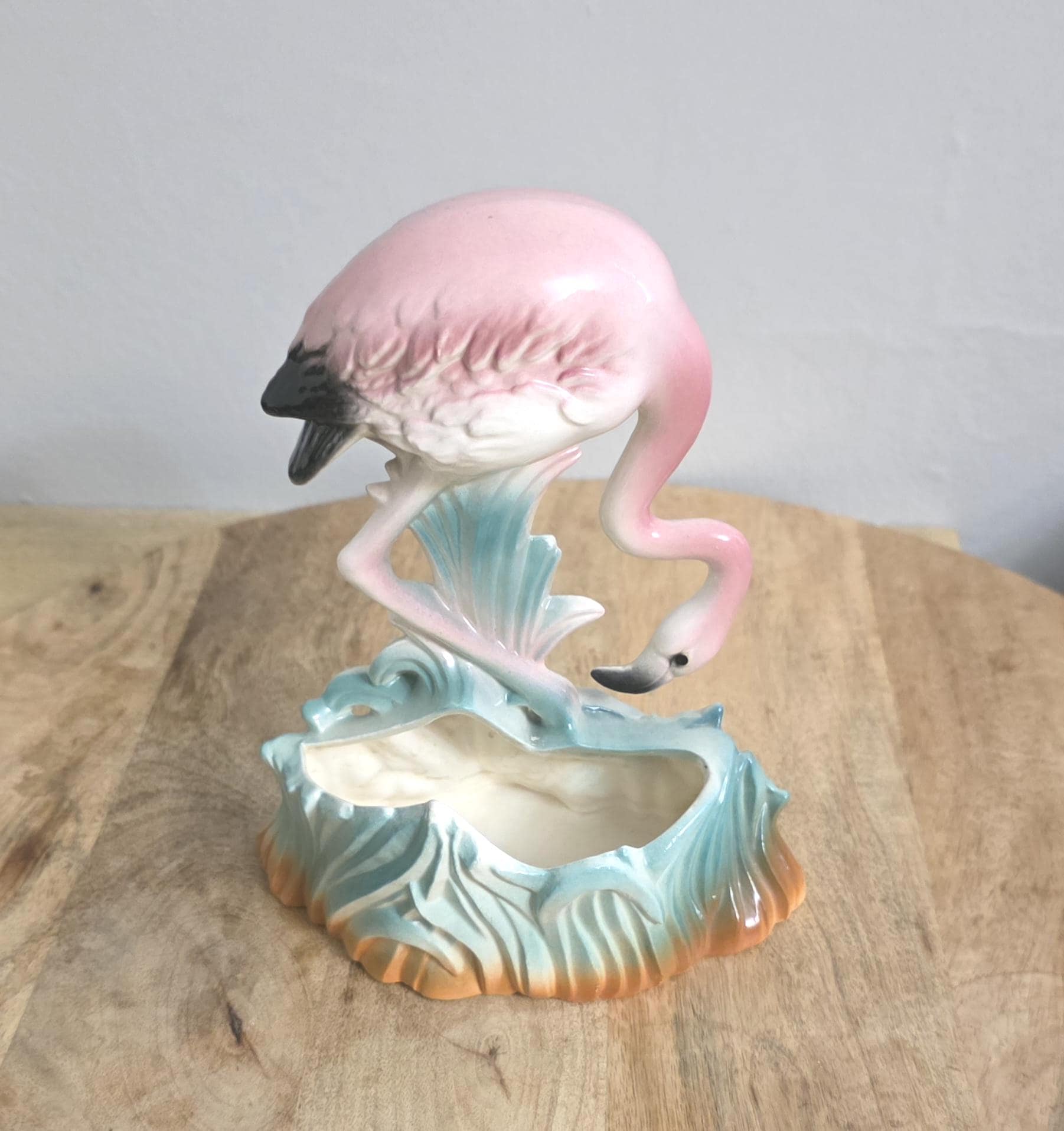 Vintage Pink Flamingo Planter - Thumbnail 2
