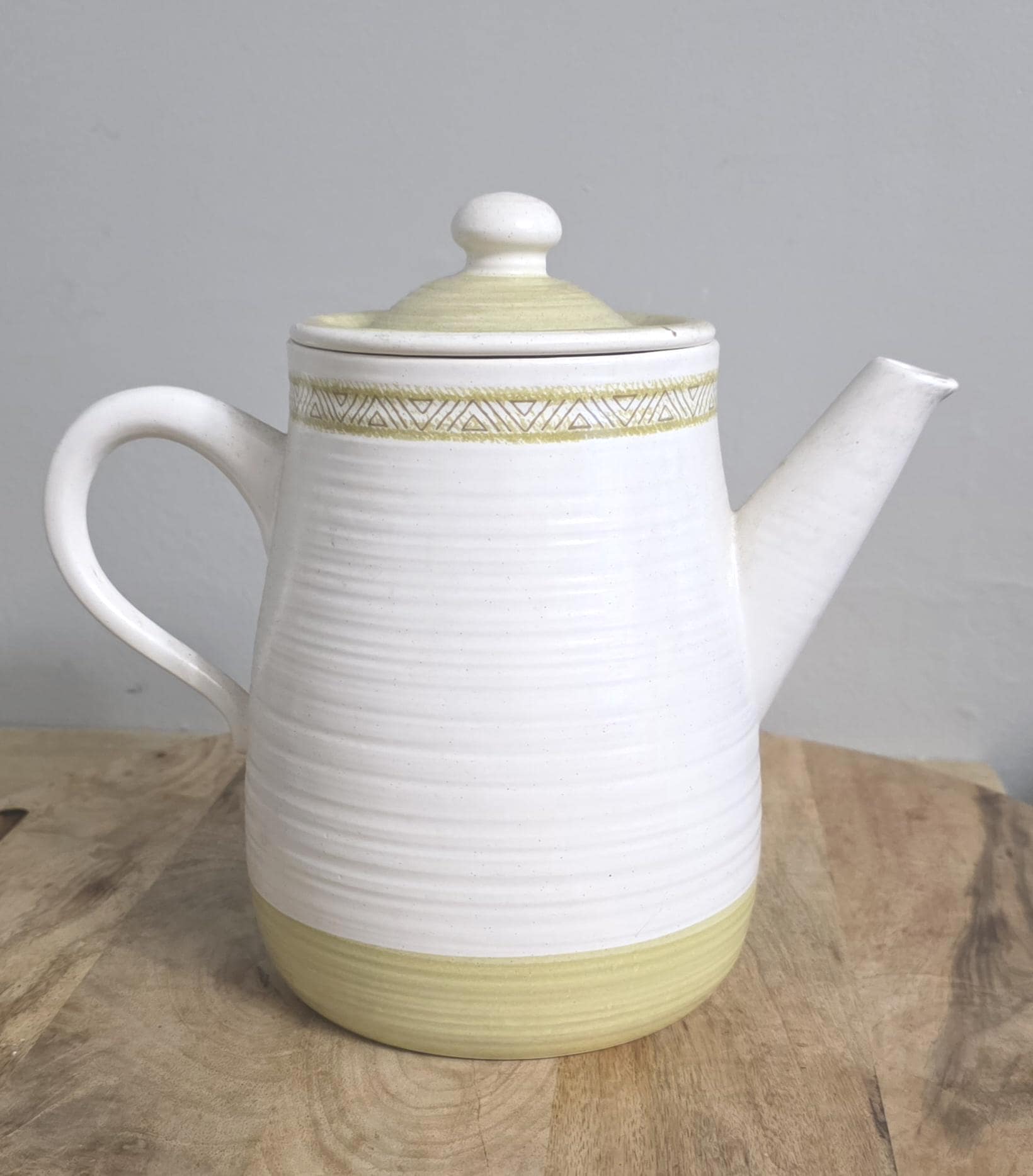 Vintage Franciscan Stoneware Hacienda Pattern Coffee Pot - Thumbnail 2