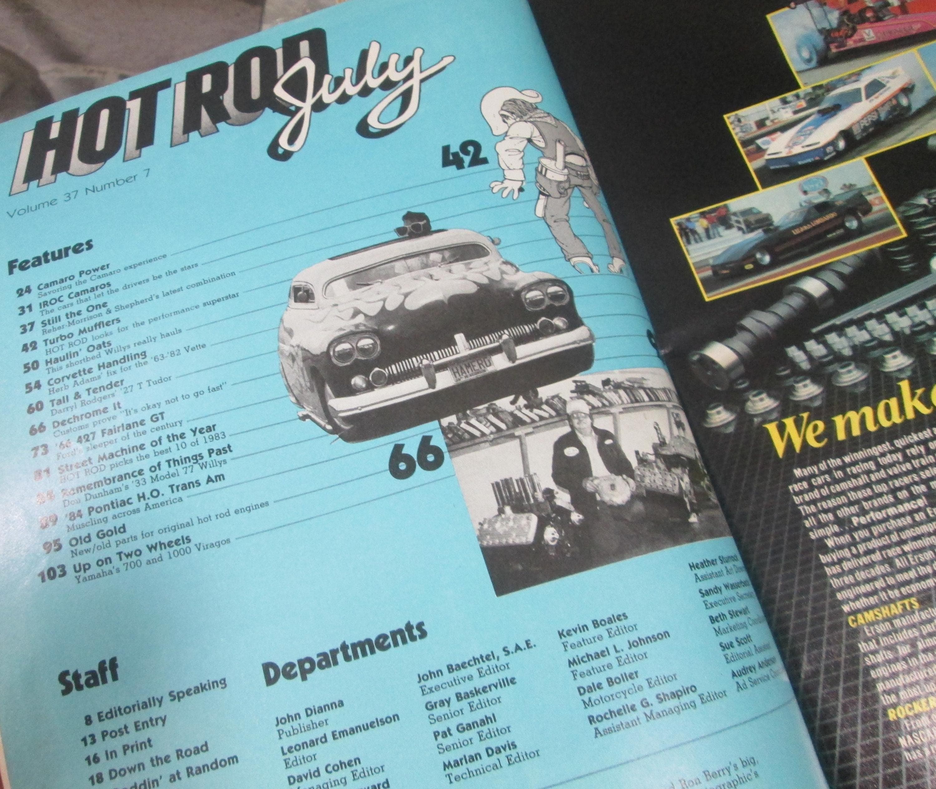 Hot Rod Magazine, July, 1984, Vintage Magazine - Thumbnail 2