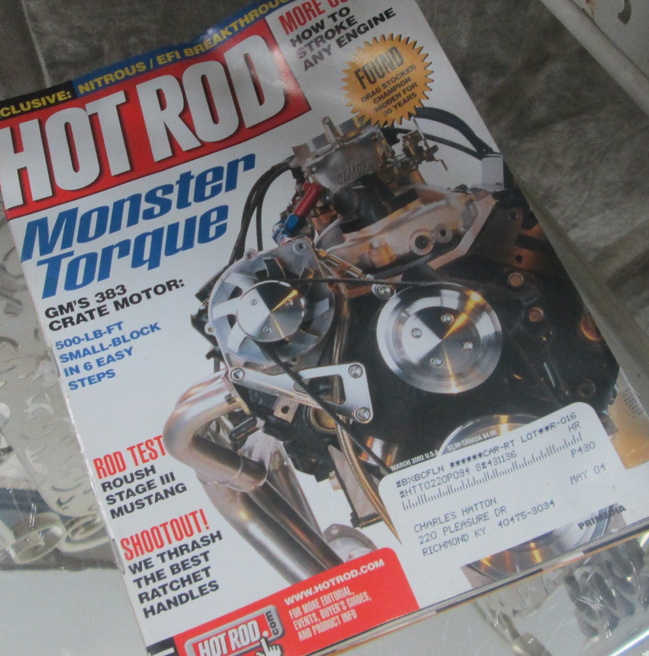 Hot Rod Magazine, March 2002, Vintage Magazine