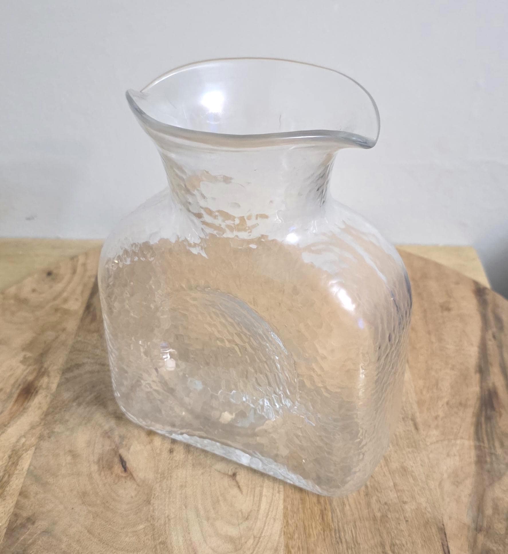 Vintage Blenko Clear Glass Water Bottle