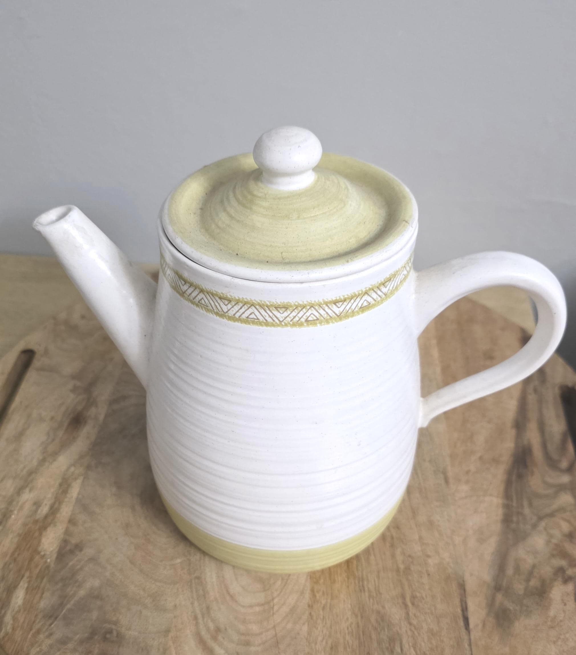 Vintage Franciscan Stoneware Hacienda Pattern Coffee Pot - Thumbnail 3