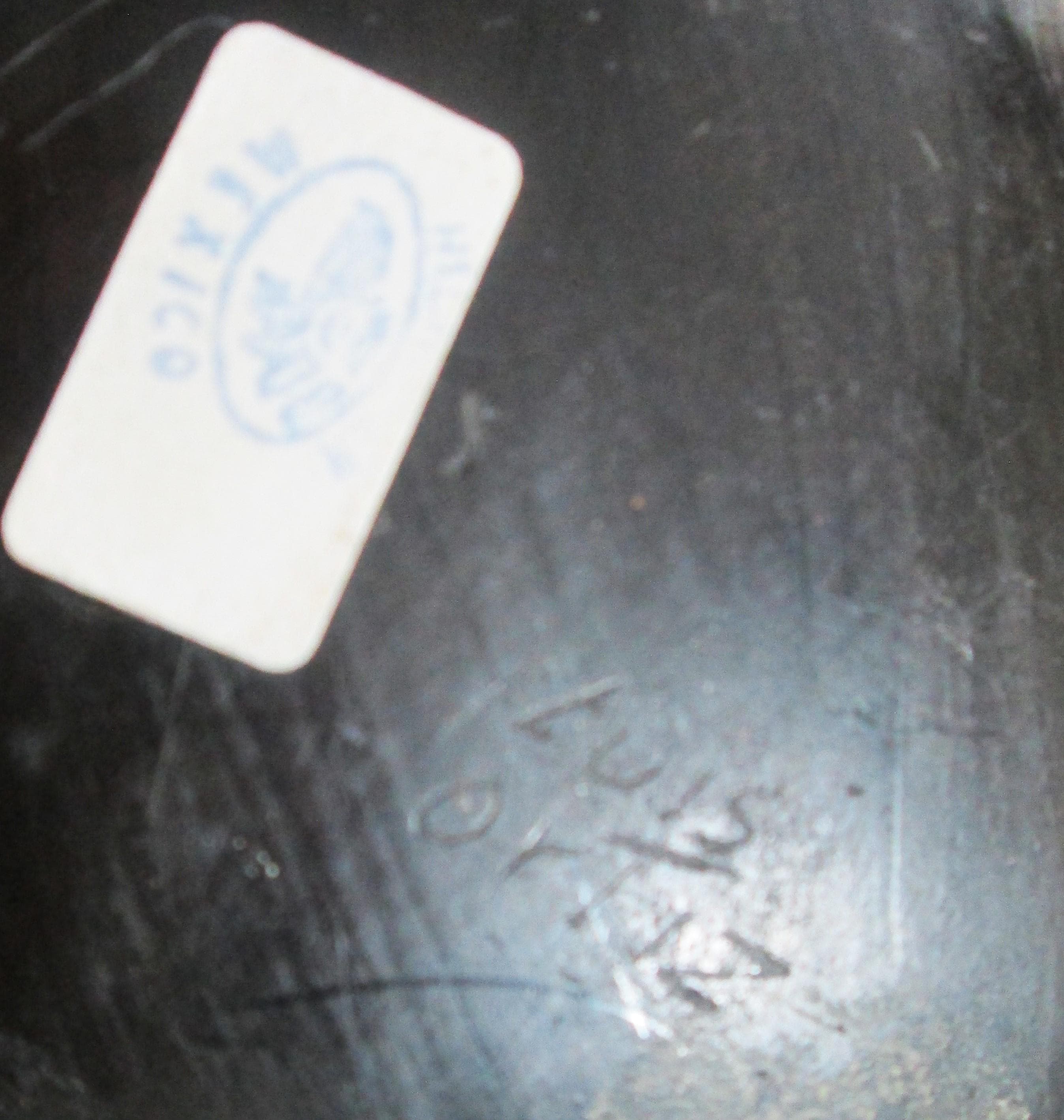 Vintage Luis Ortiz Monochrome Black Mexican Pottery Vase - Thumbnail 2