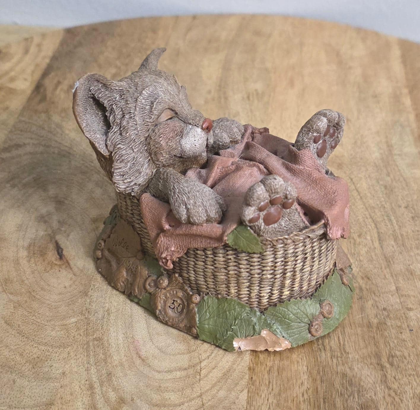 Vintage Tim Wolfe "Amanda" Kitten Figurine, 1993 - Thumbnail 3